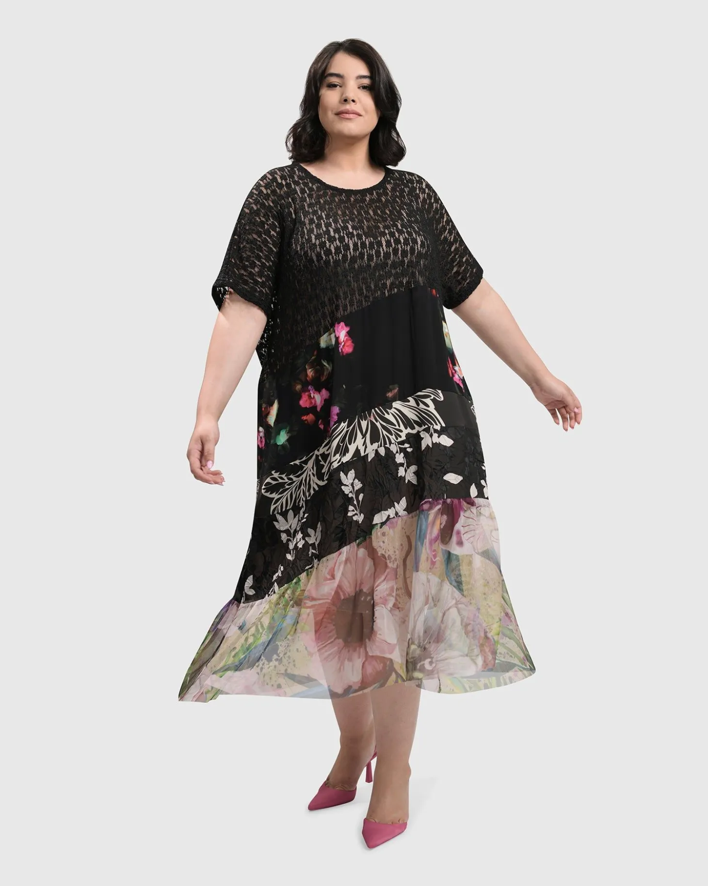Women Alembika Adaline Tiered Maxi Dress, Floral