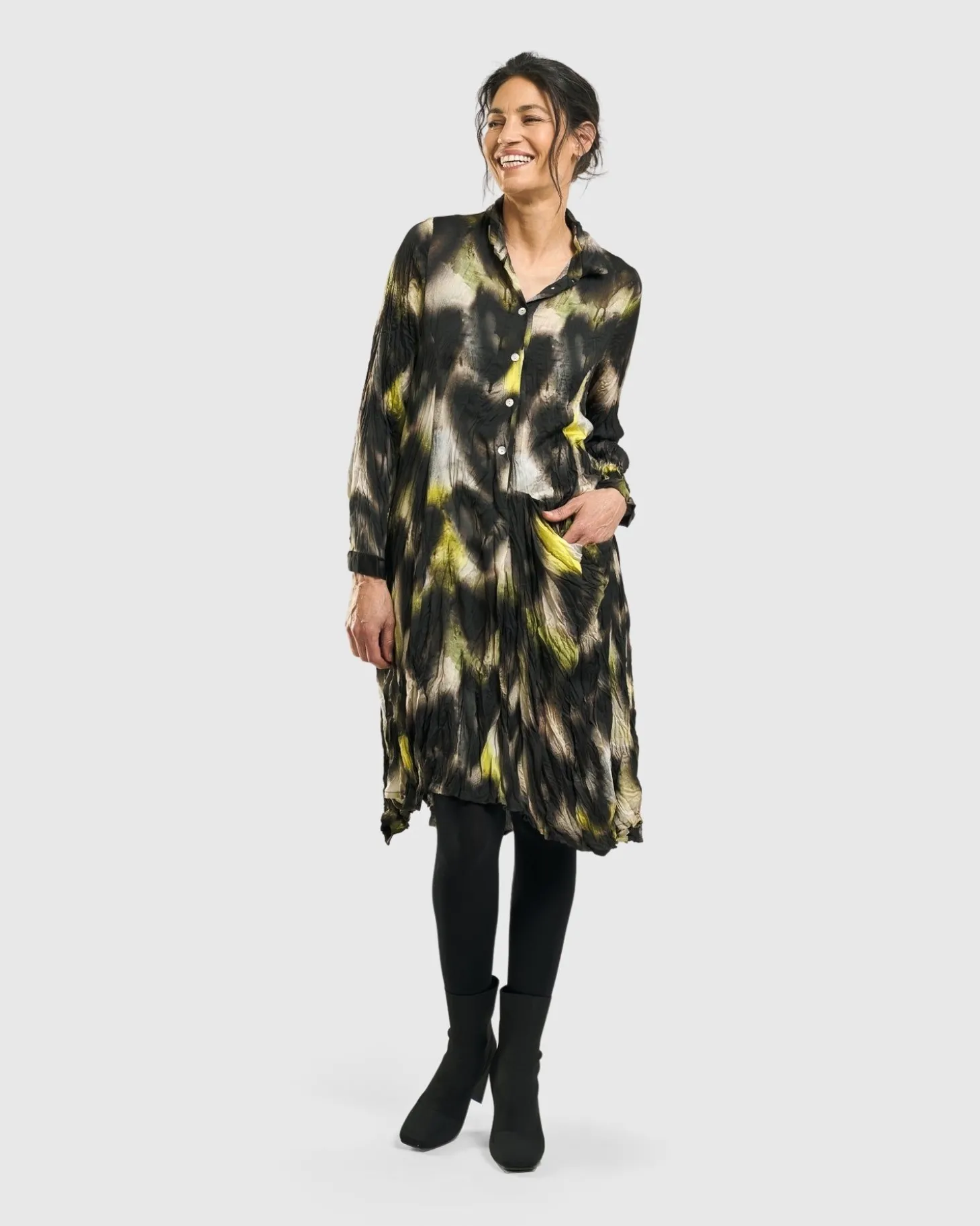 Women Alembika Airbrush Wonderful Pocket Dress, Hearts