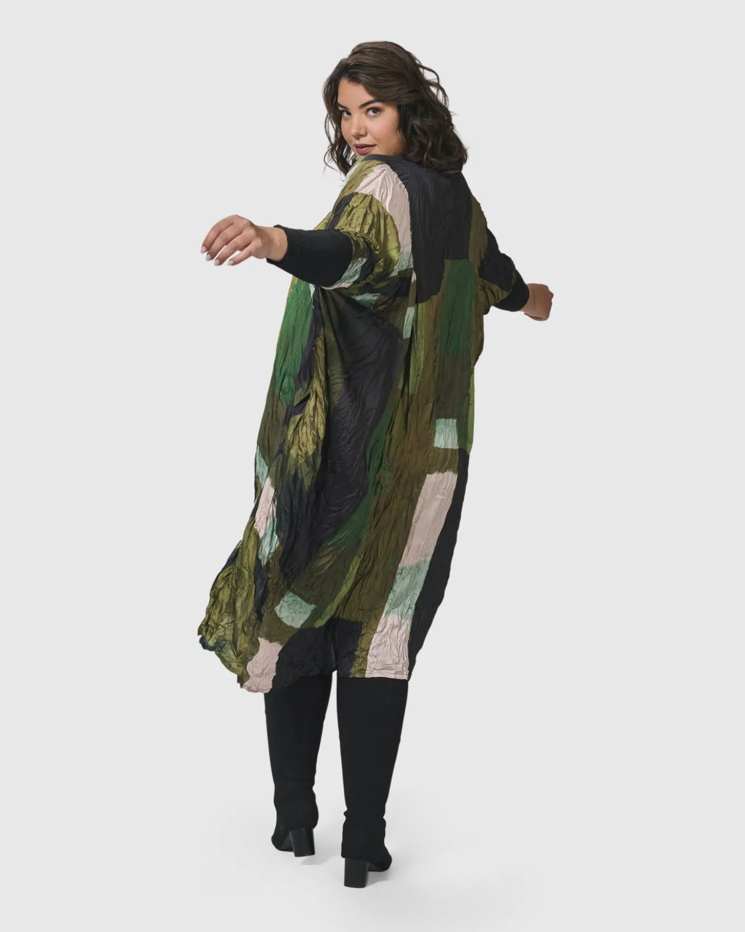 Women Alembika Al Fresco Muumuu Dress, Olive