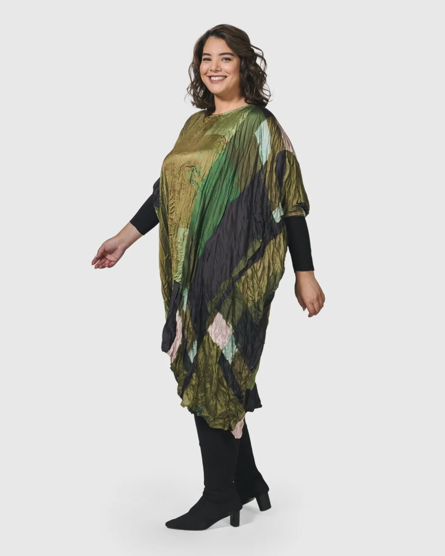 Women Alembika Al Fresco Muumuu Dress, Olive