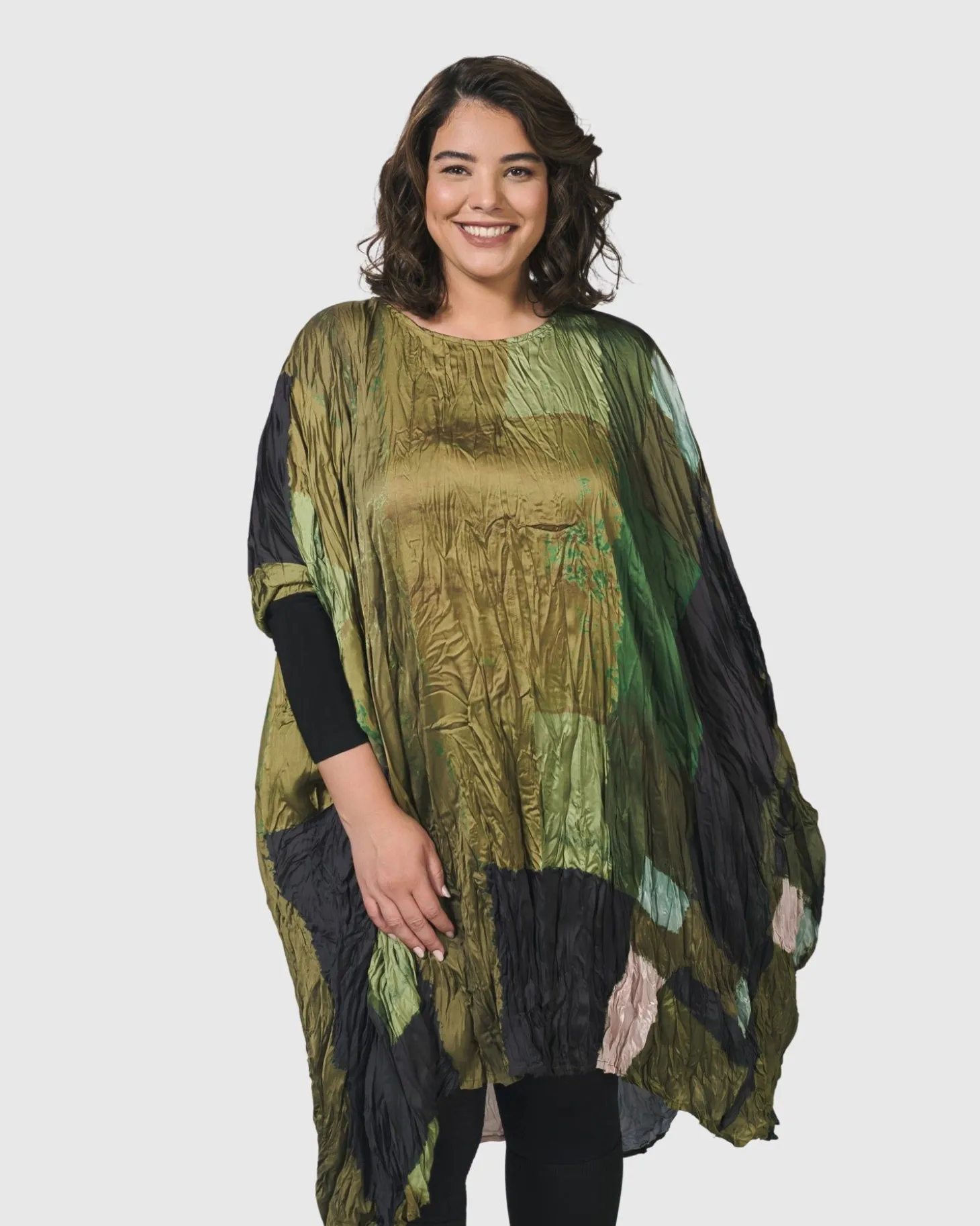 Women Alembika Al Fresco Muumuu Dress, Olive
