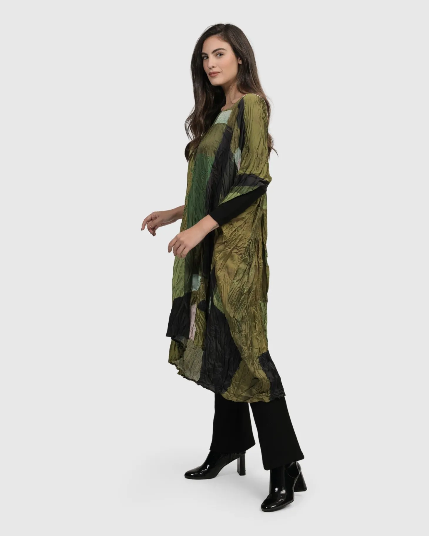 Women Alembika Al Fresco Muumuu Dress, Olive