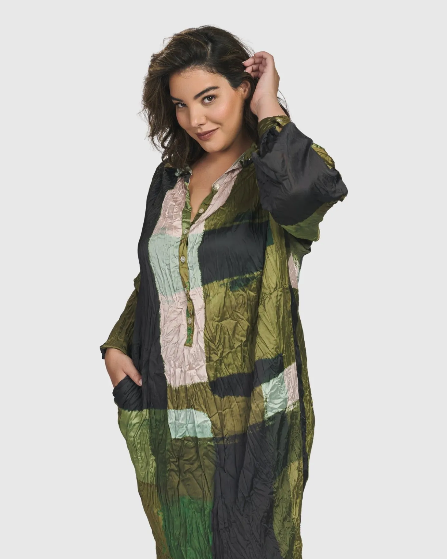 Women Alembika Al Fresco Shirt Dress, Olive