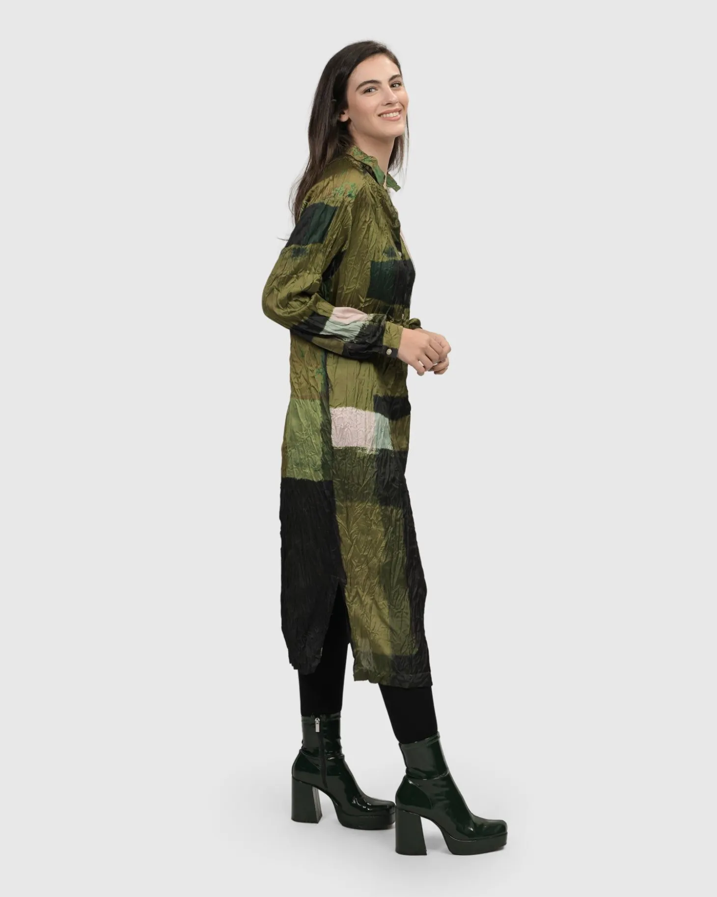 Women Alembika Al Fresco Shirt Dress, Olive