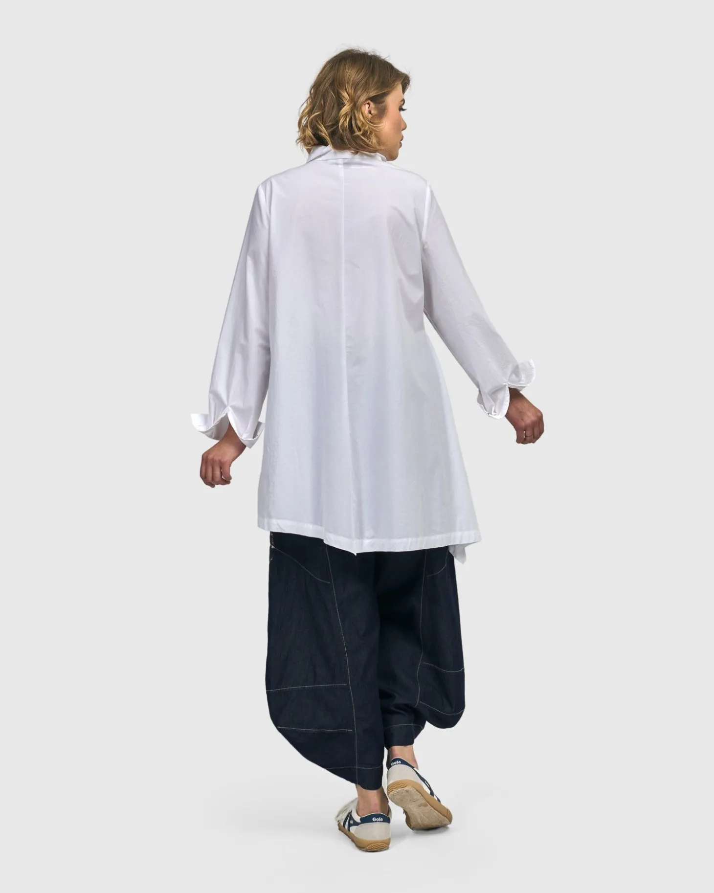 Women Alembika Albany Button Down Tunic Top, White