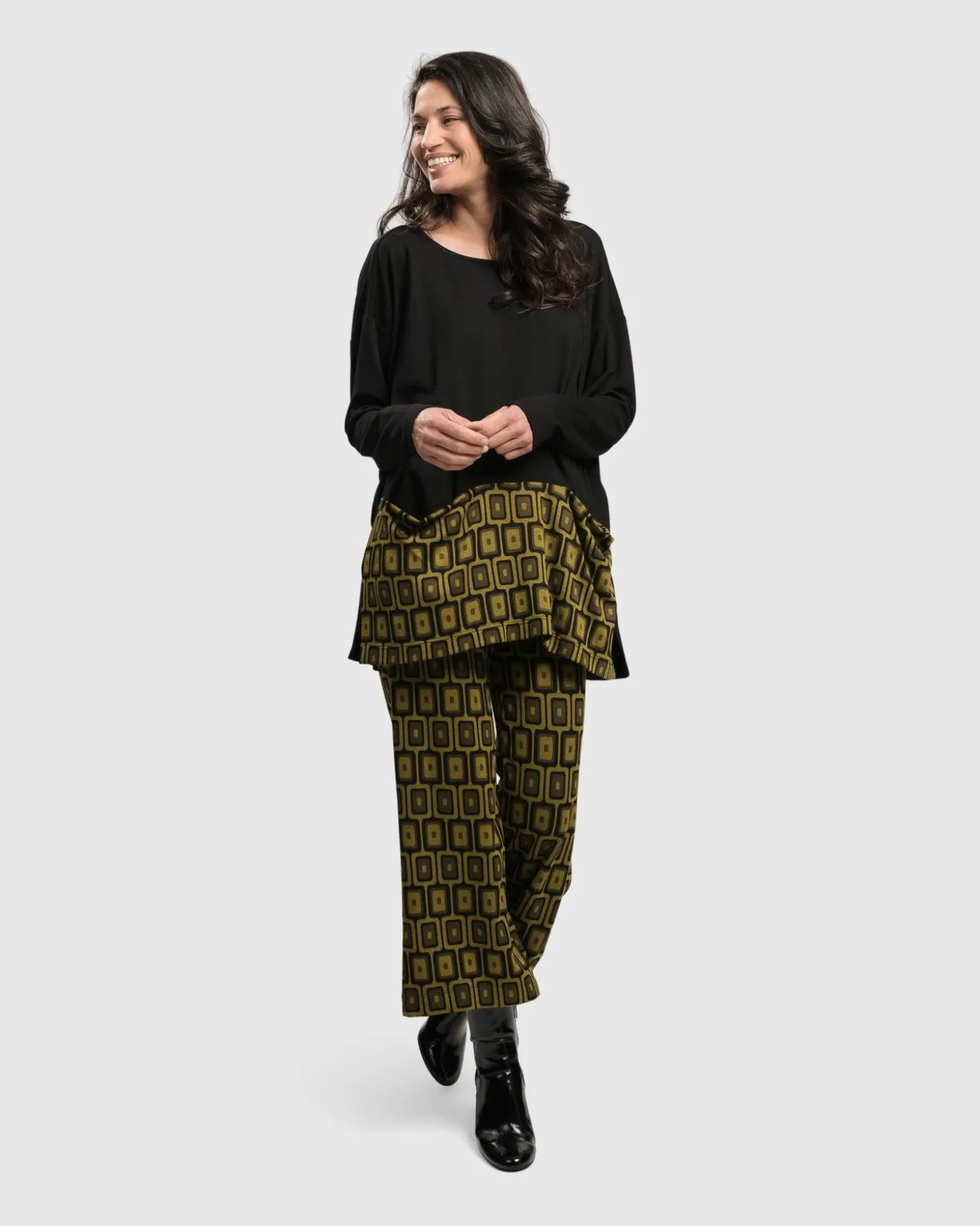 Women Alembika Alice Apron Pocket Top, Chartreuse