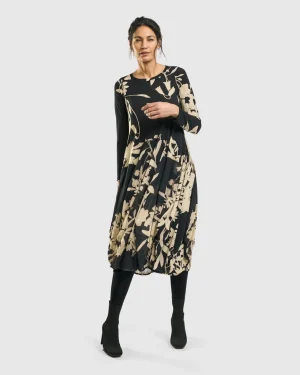 Women Alembika Amber Cocoon Dress, Floral
