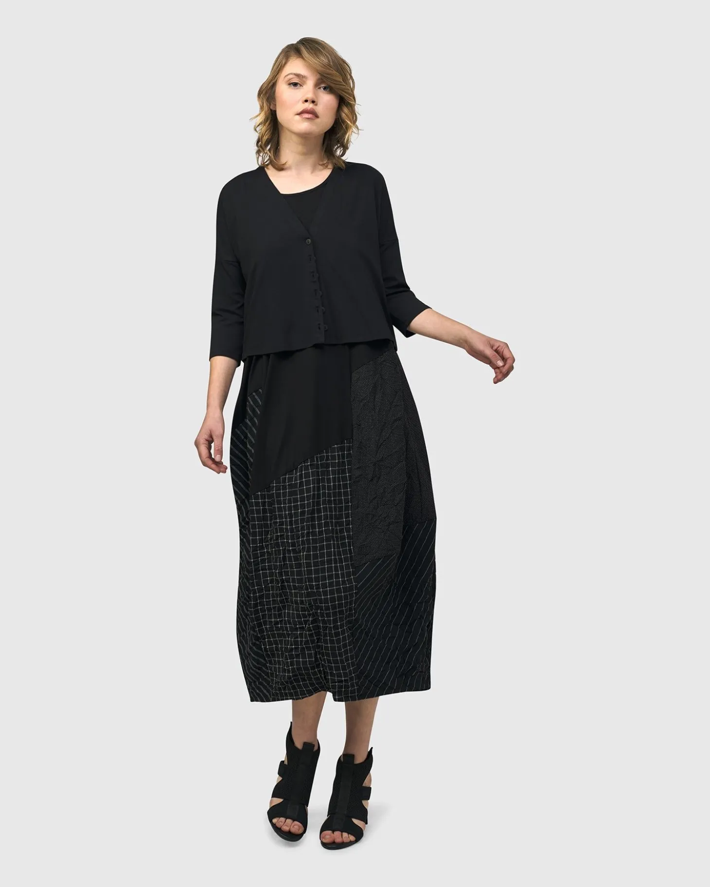 Women Alembika Andromeda Cropped Cardigan, Stripes