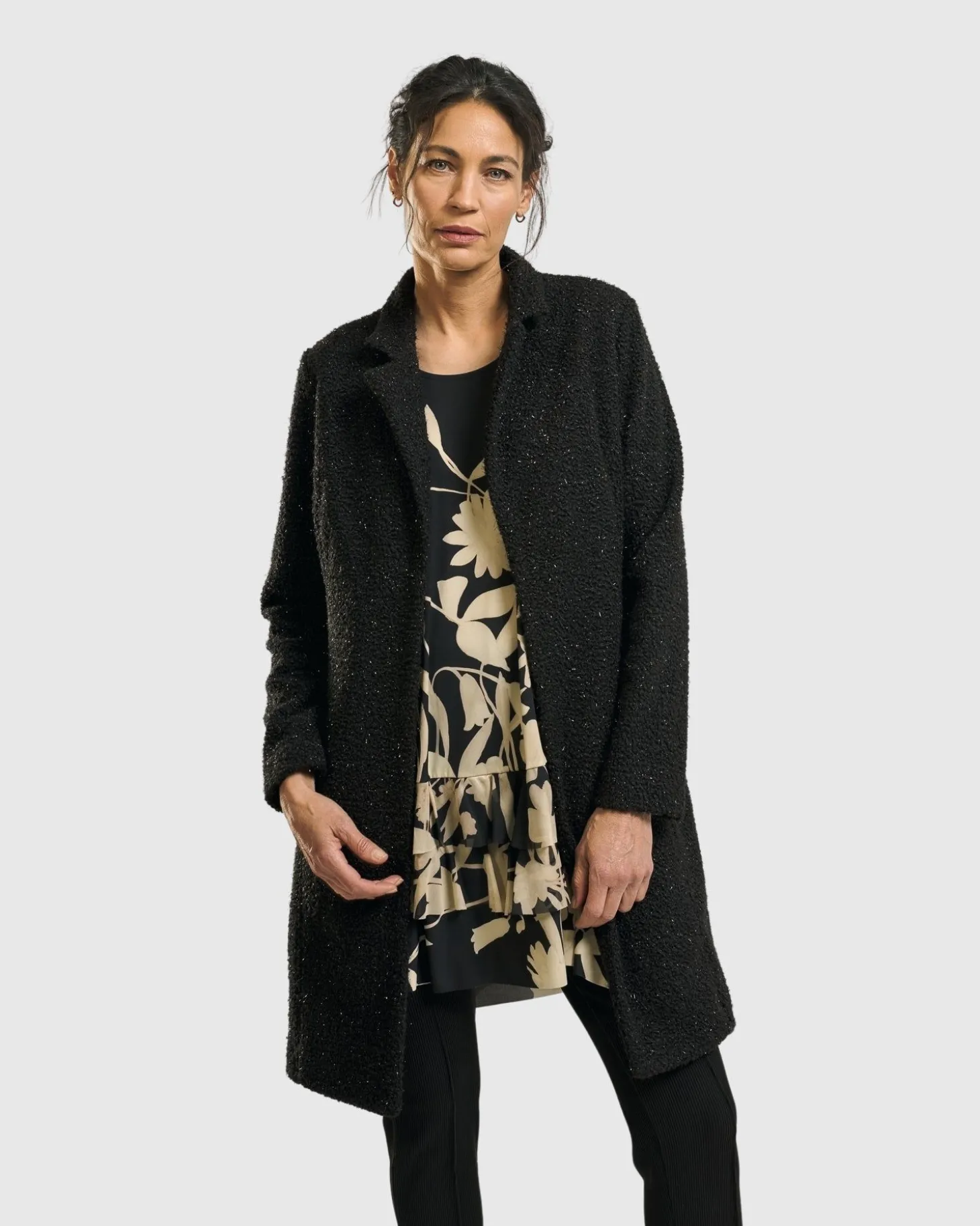 Women Alembika Aquarius Cardigan Jacket, Charcoal