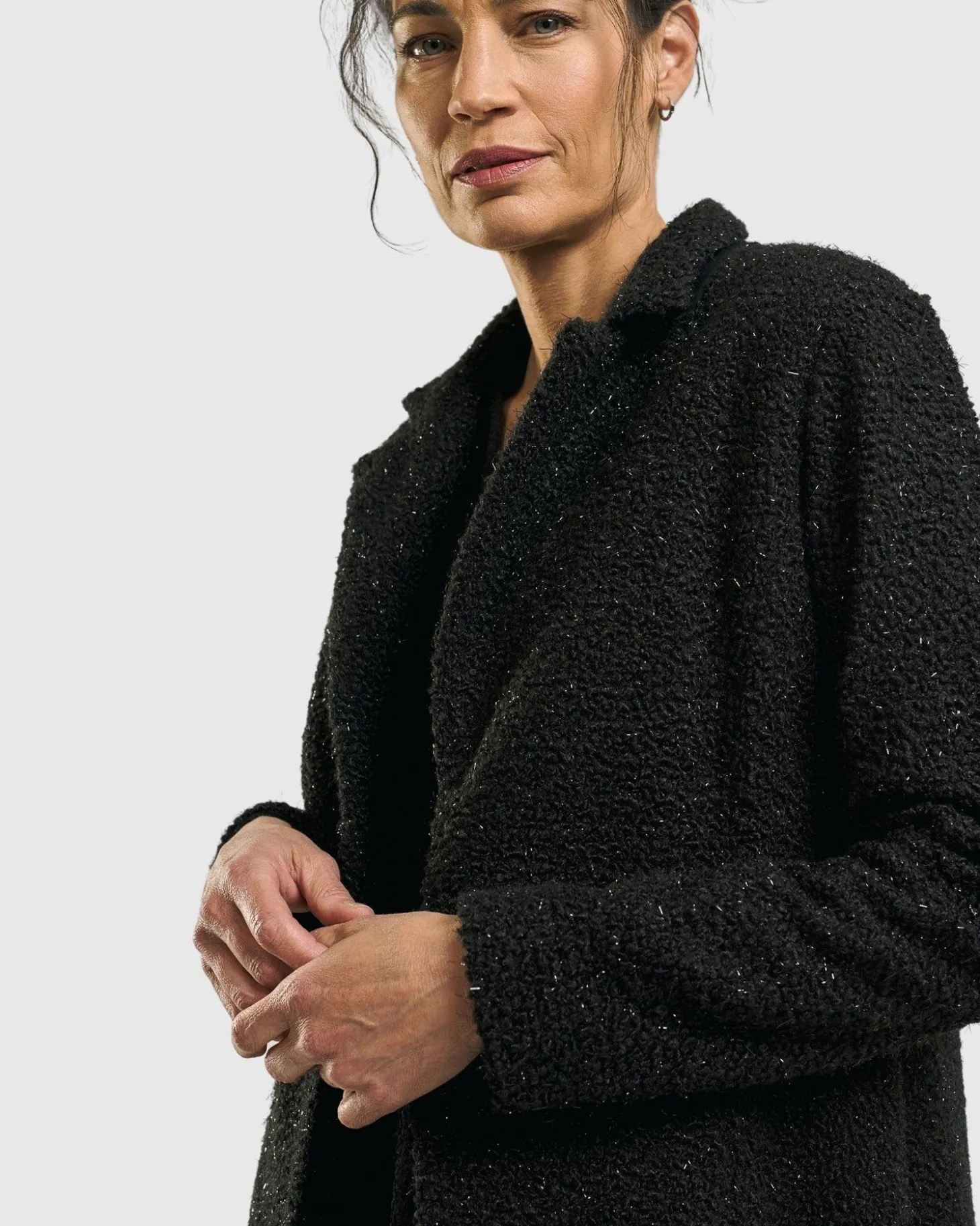 Women Alembika Aquarius Cardigan Jacket, Charcoal