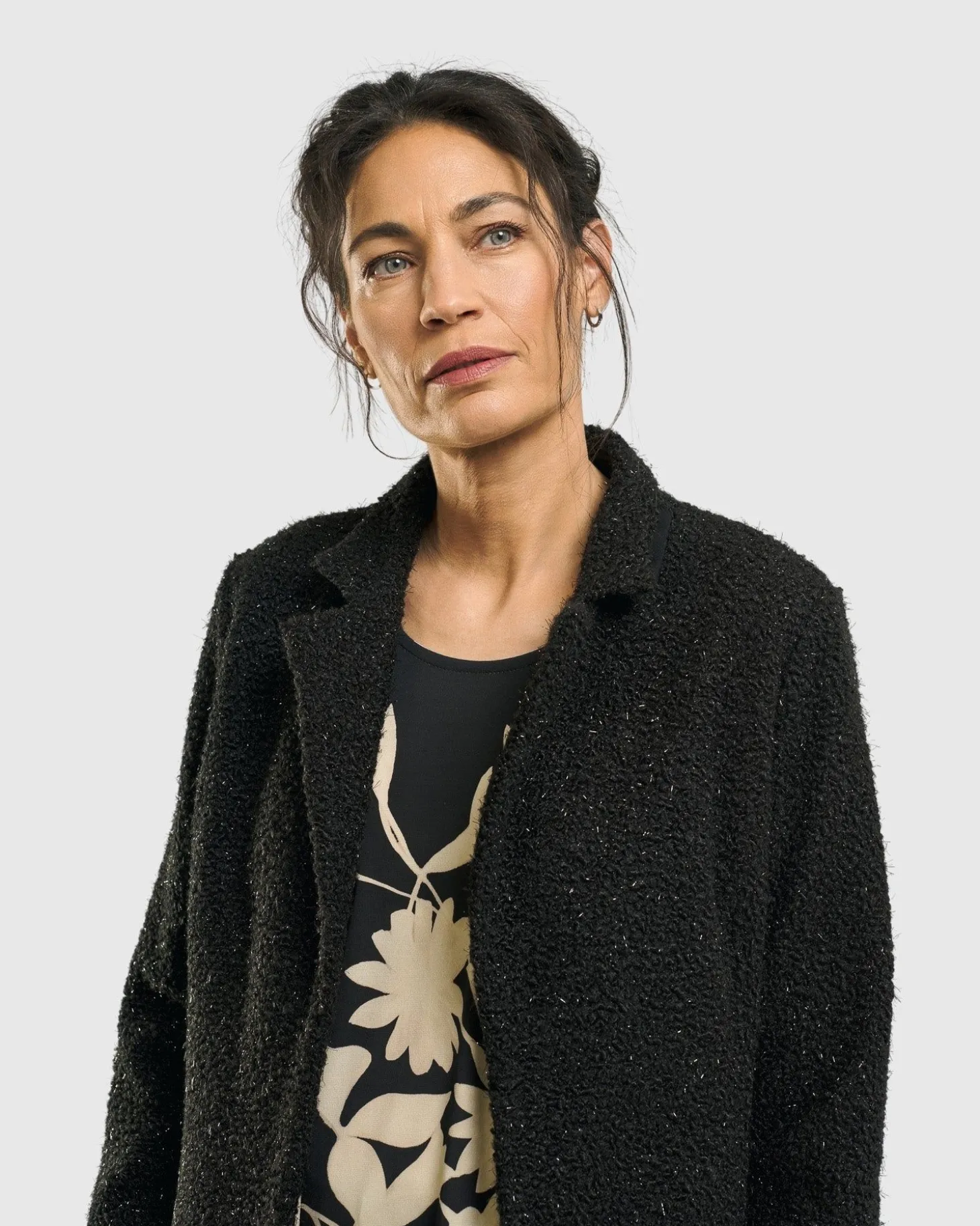 Women Alembika Aquarius Cardigan Jacket, Charcoal