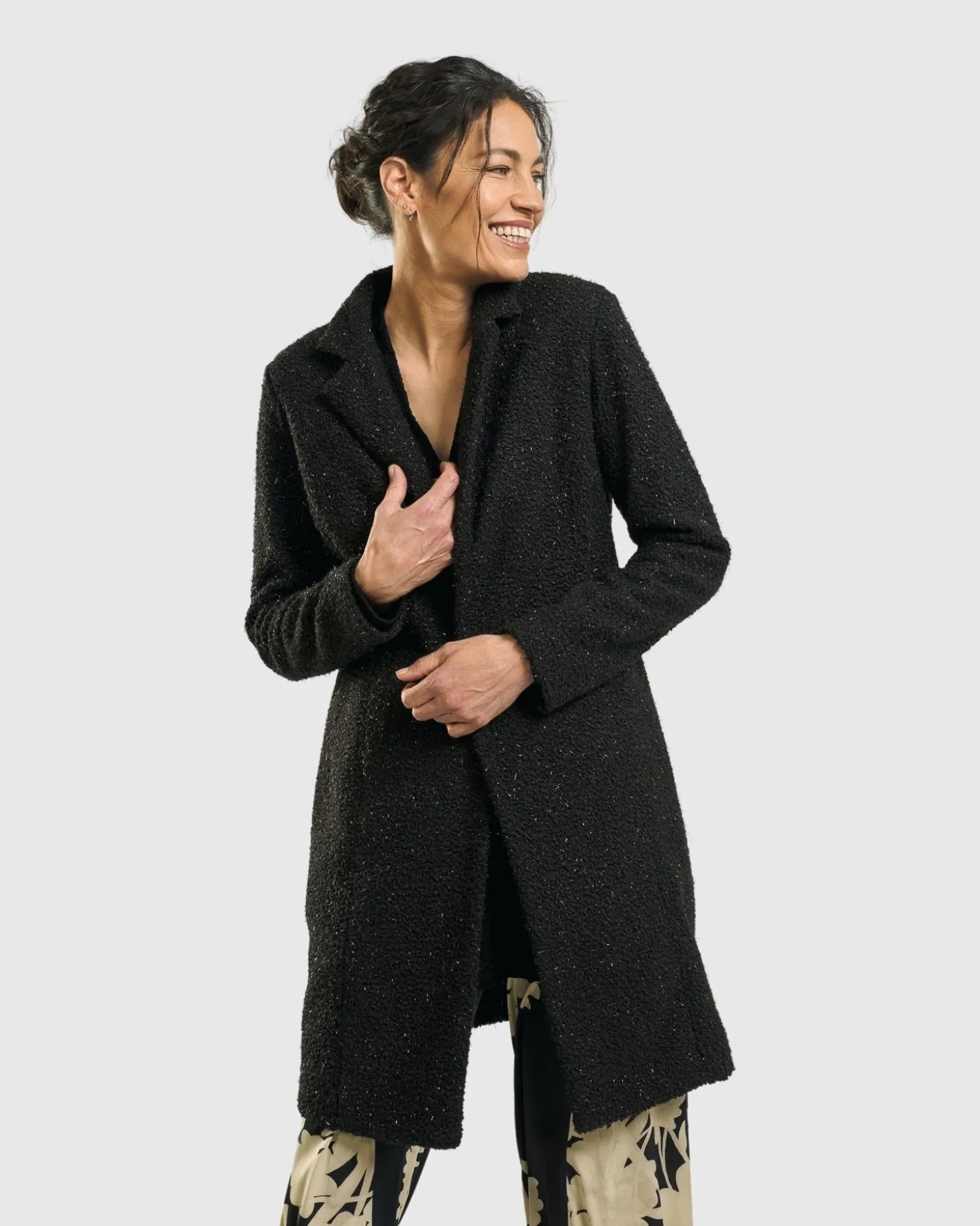 Women Alembika Aquarius Cardigan Jacket, Charcoal