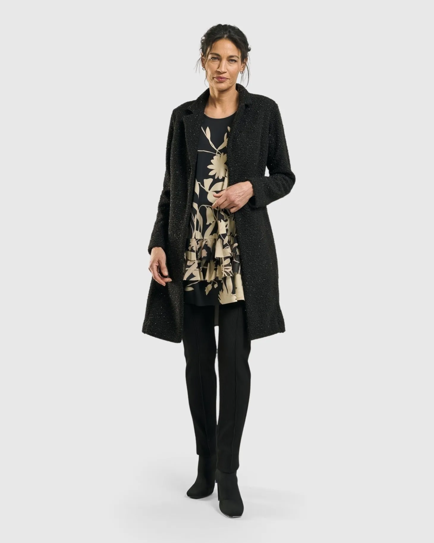 Women Alembika Aquarius Cardigan Jacket, Charcoal