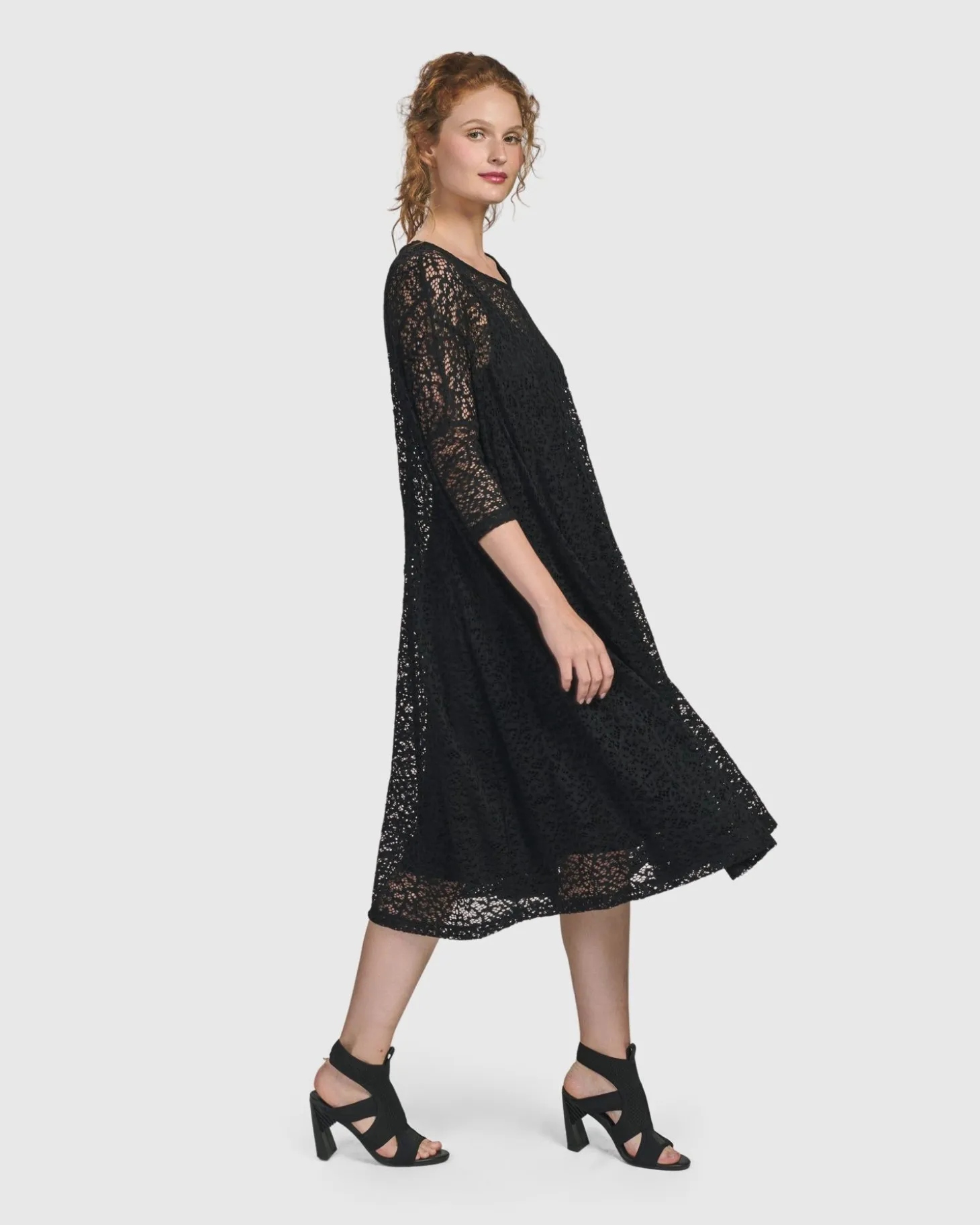 Women Alembika Artemis Trapeze Dress, Black