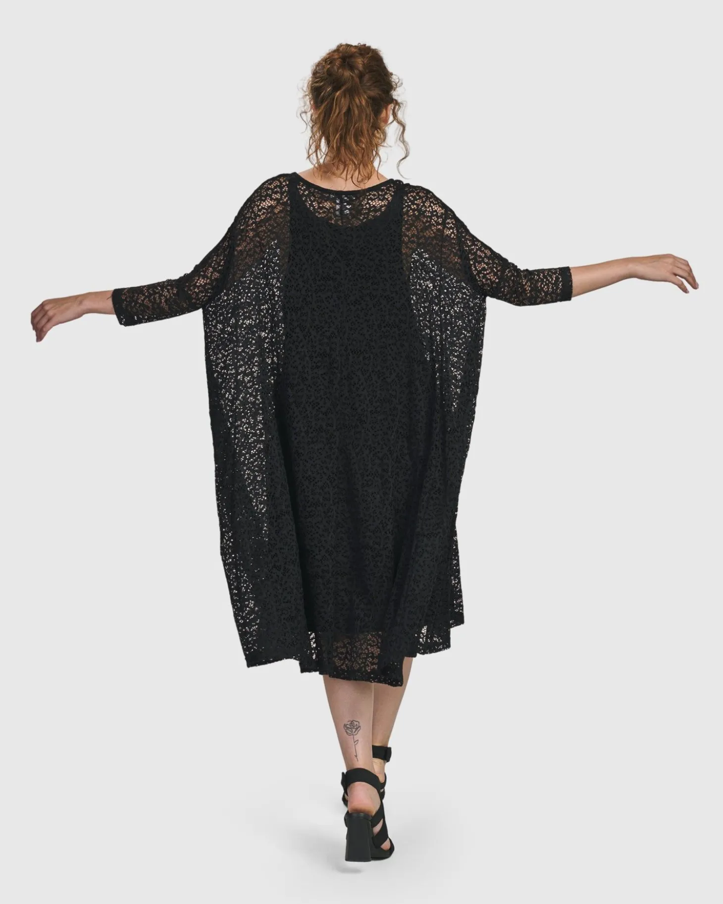 Women Alembika Artemis Trapeze Dress, Black