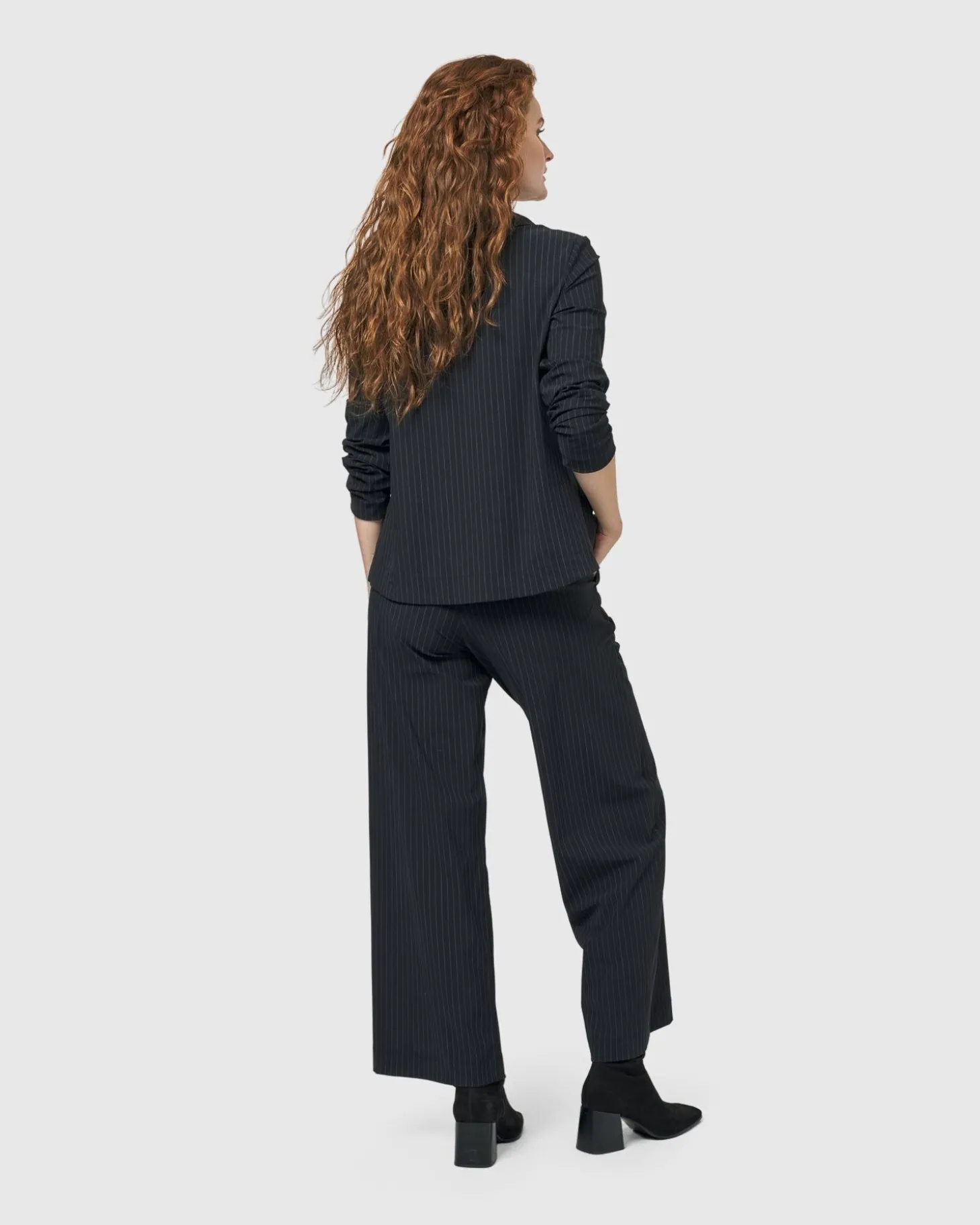 Women Alembika Audrey Shirt Jacket, Pinstripes