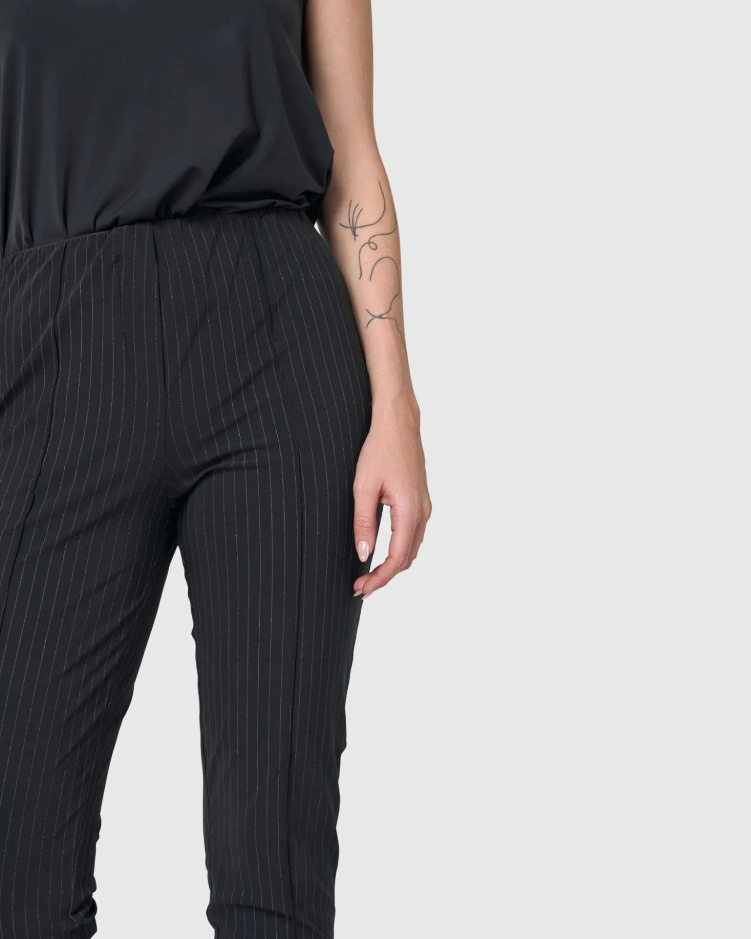 Women Alembika Audrey Slim Pants, Pinstripes