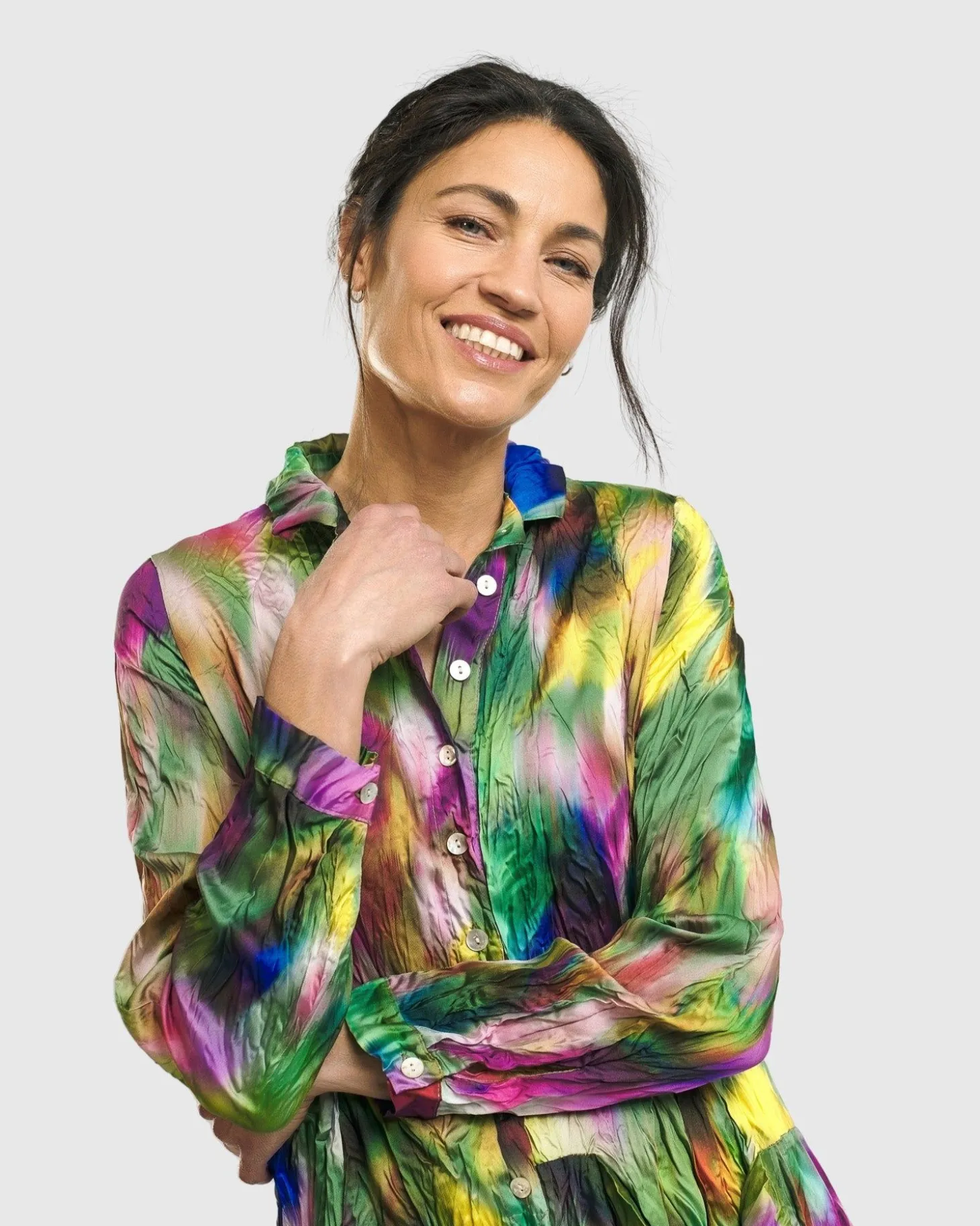 Women Alembika Aurora Wonderful Pocket Dress, Watercolor