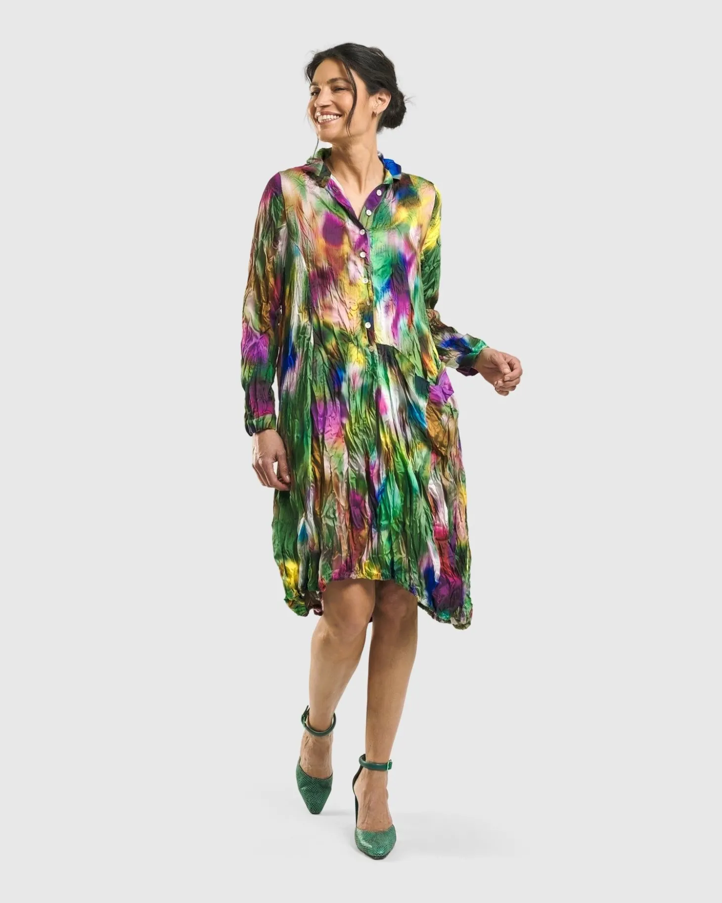 Women Alembika Aurora Wonderful Pocket Dress, Watercolor