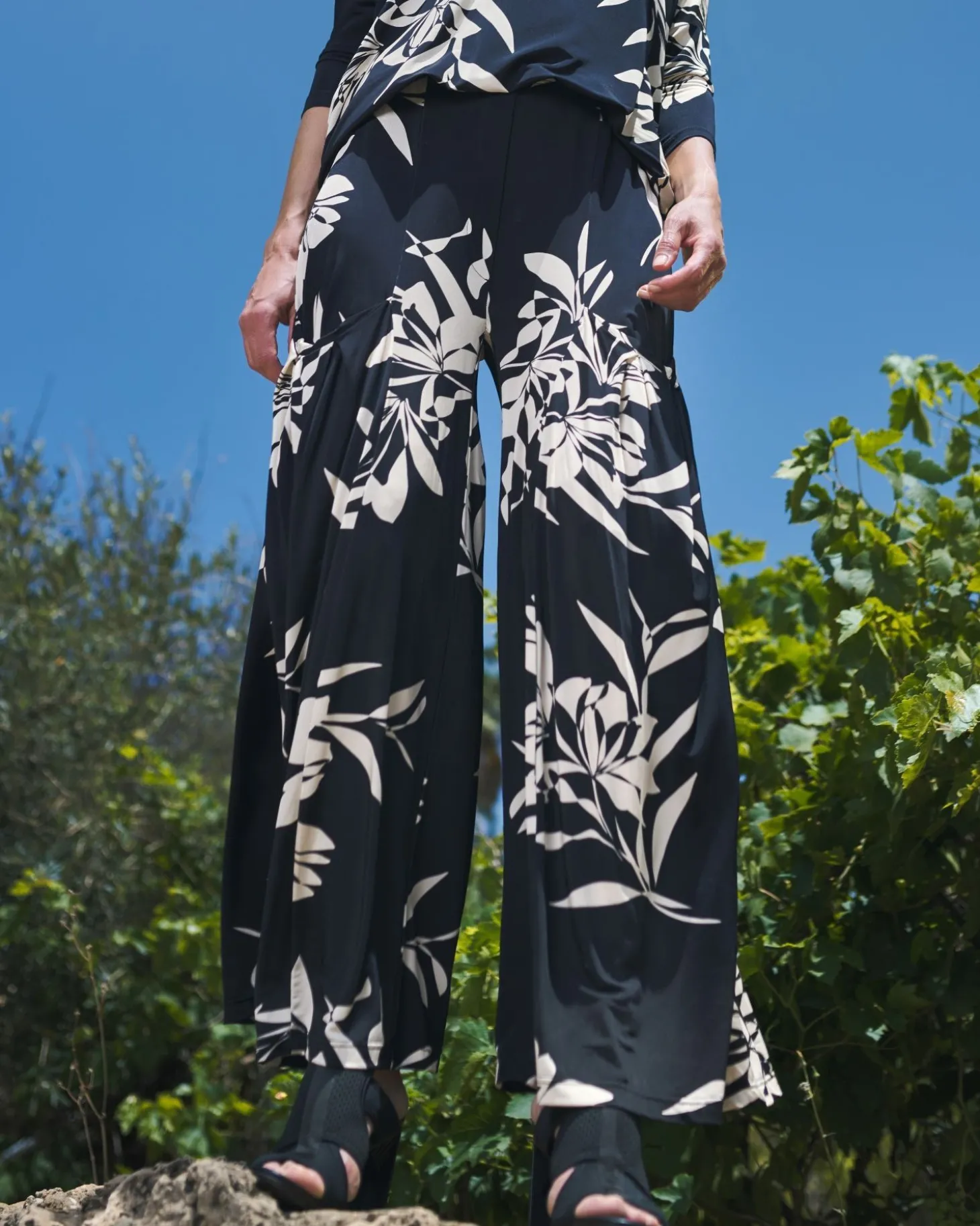 Women Alembika Benedetta Palazzo Pants, Floral