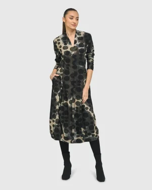 Women Alembika Bermuda Cocoon Dress, Coffee