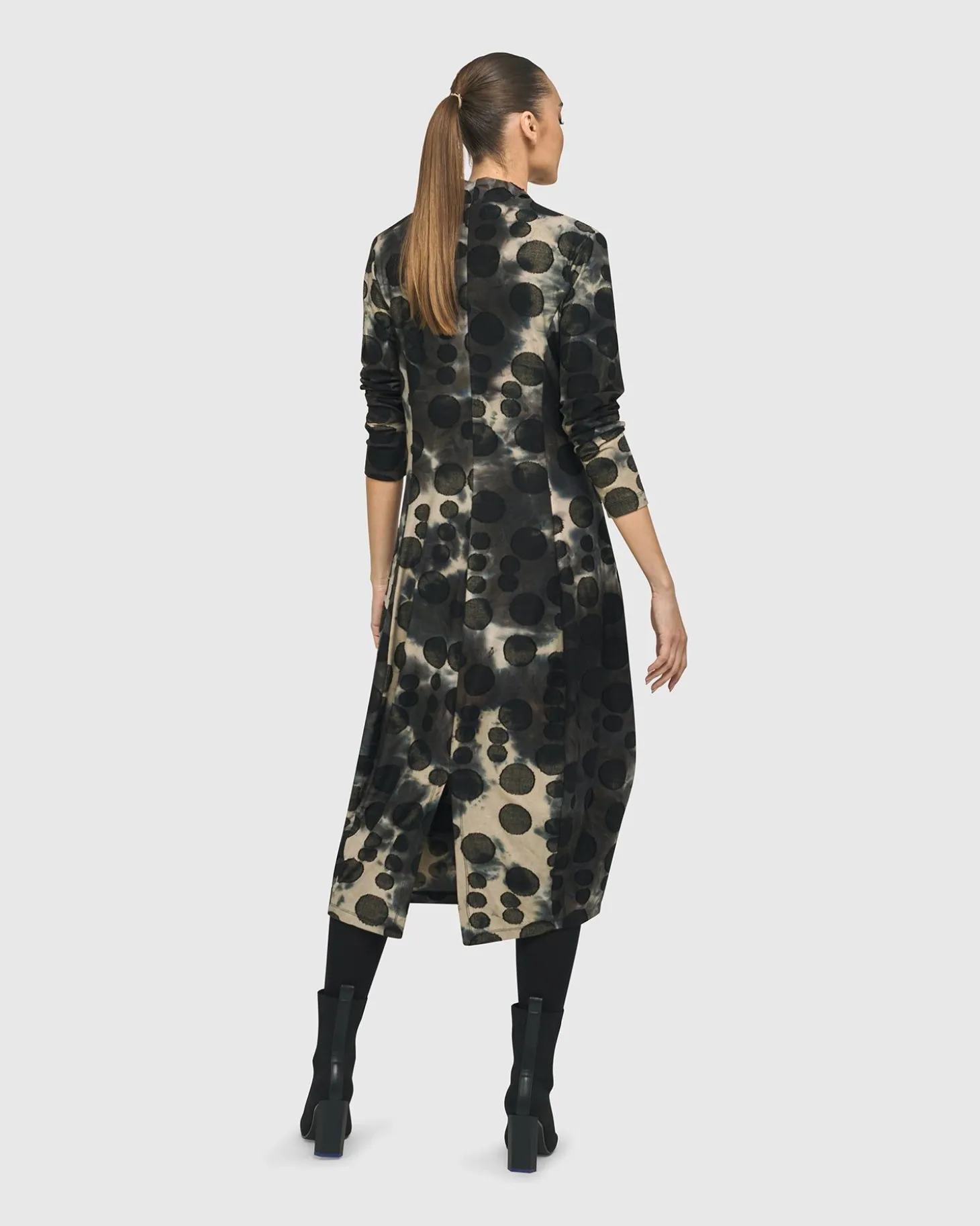 Women Alembika Bermuda Cocoon Dress, Coffee