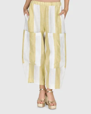 Women Alembika Boardwalk Pants, Citron