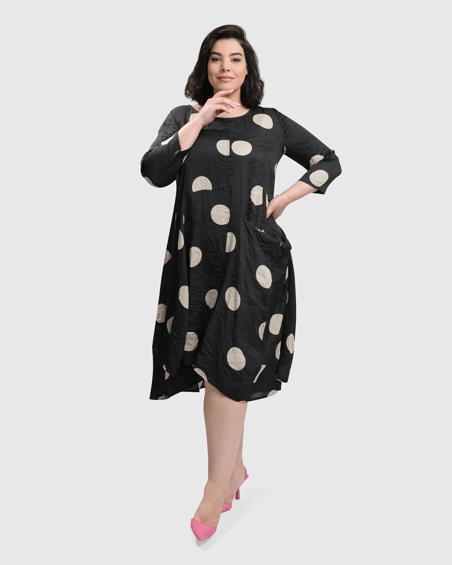 Women Alembika Bold Dot, Wonderful Dress, Moon