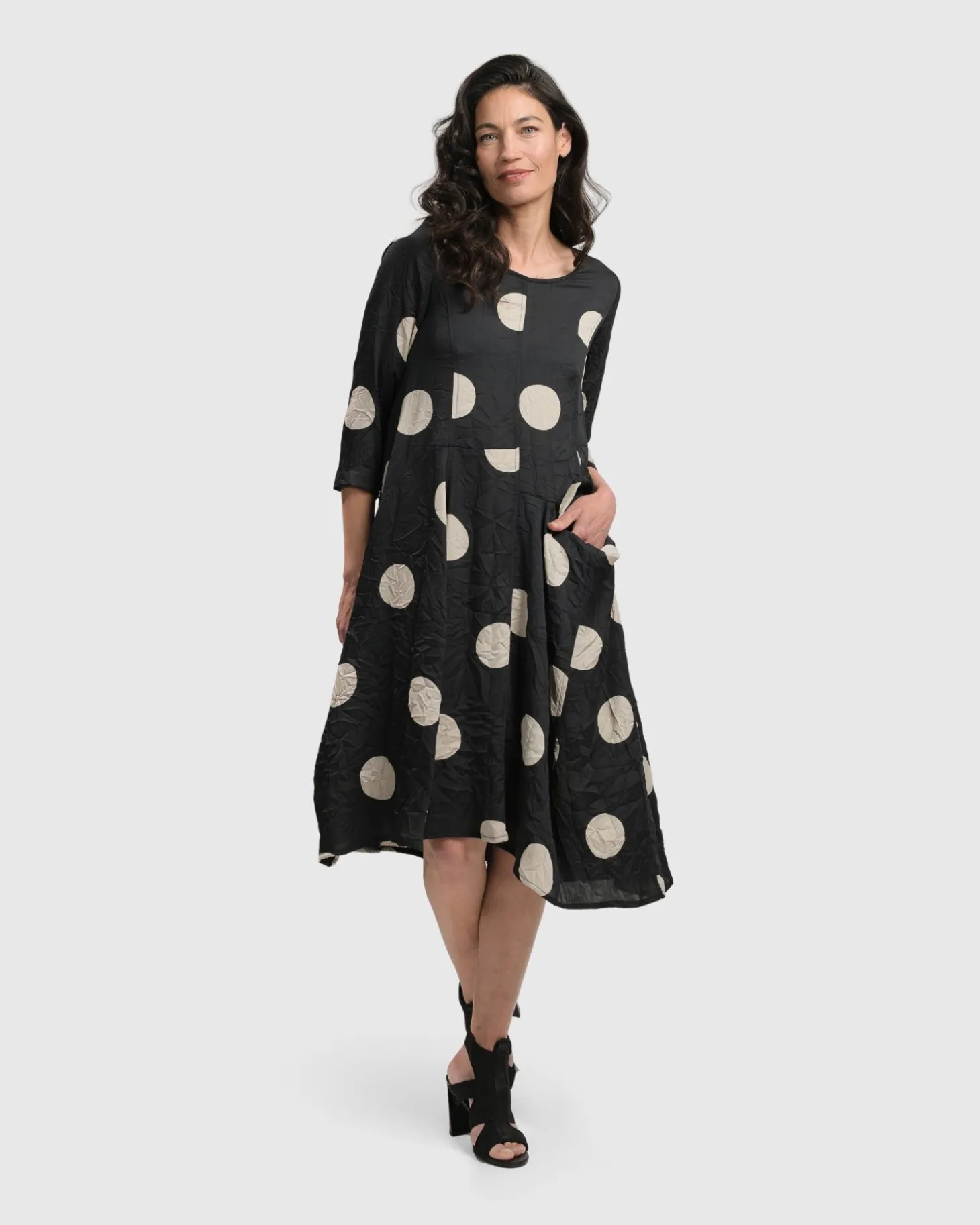 Women Alembika Bold Dot, Wonderful Dress, Moon