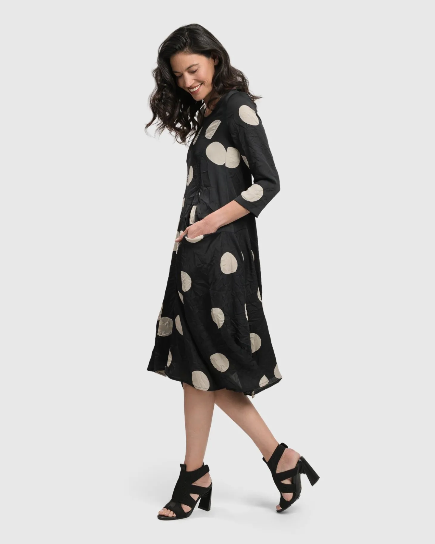 Women Alembika Bold Dot, Wonderful Dress, Moon