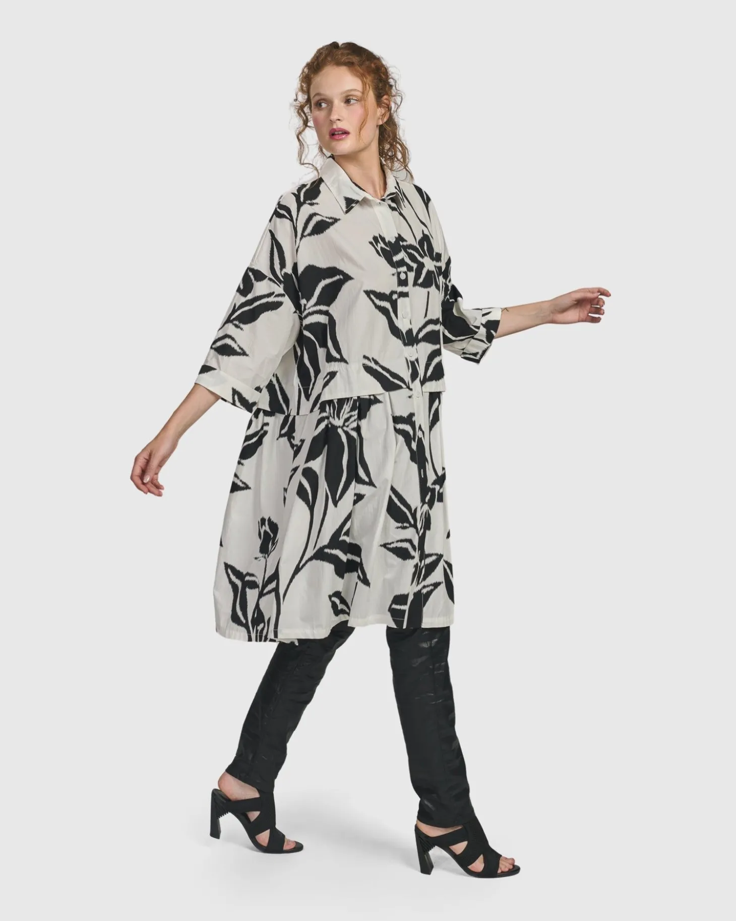 Women Alembika Botanica Oversized Babydoll Top, Lilly