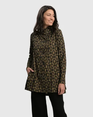Women Alembika Boutique Swing Jacket, Ochre