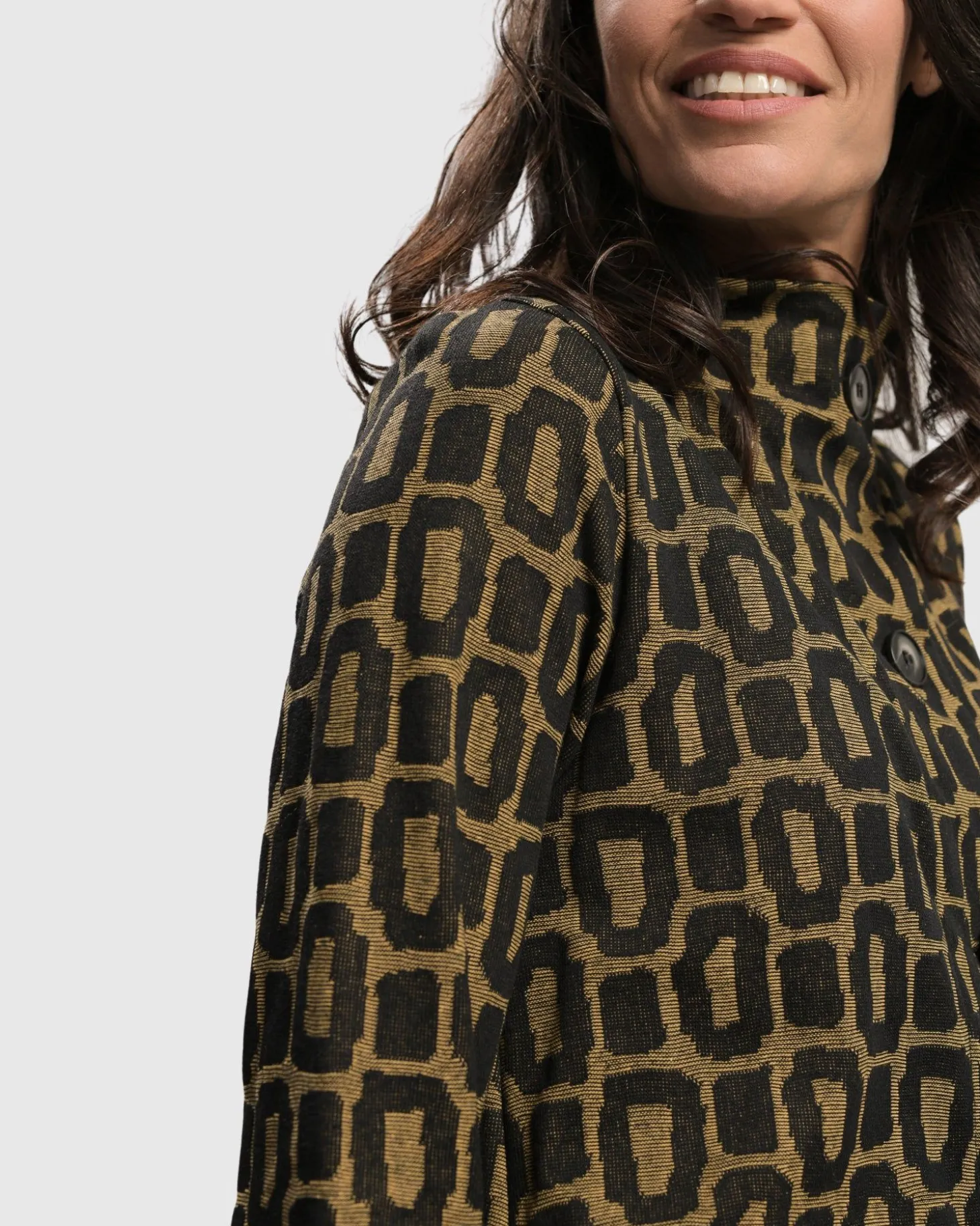 Women Alembika Boutique Swing Jacket, Ochre