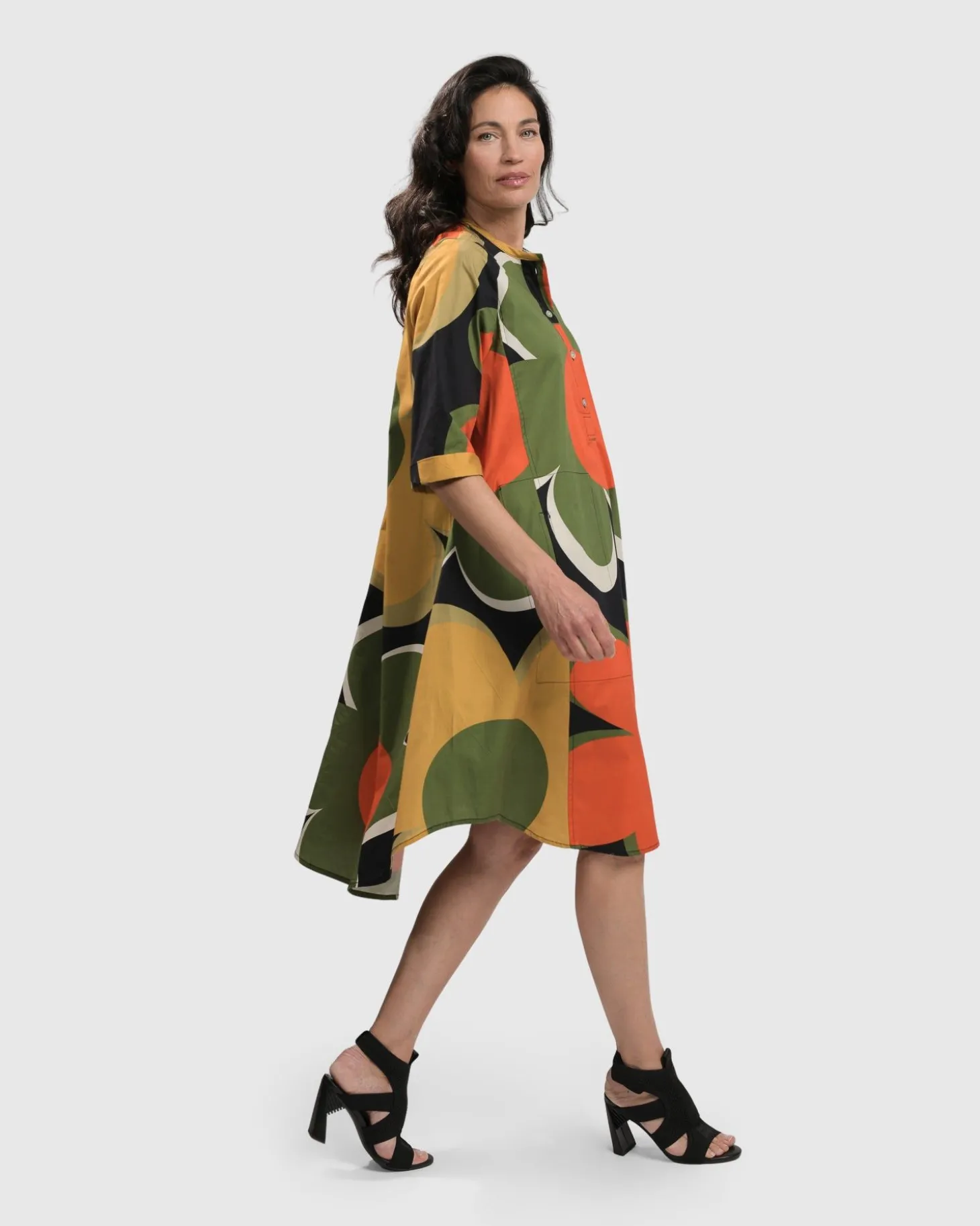 Women Alembika Brenda Oversized Shirt Dress, Floral