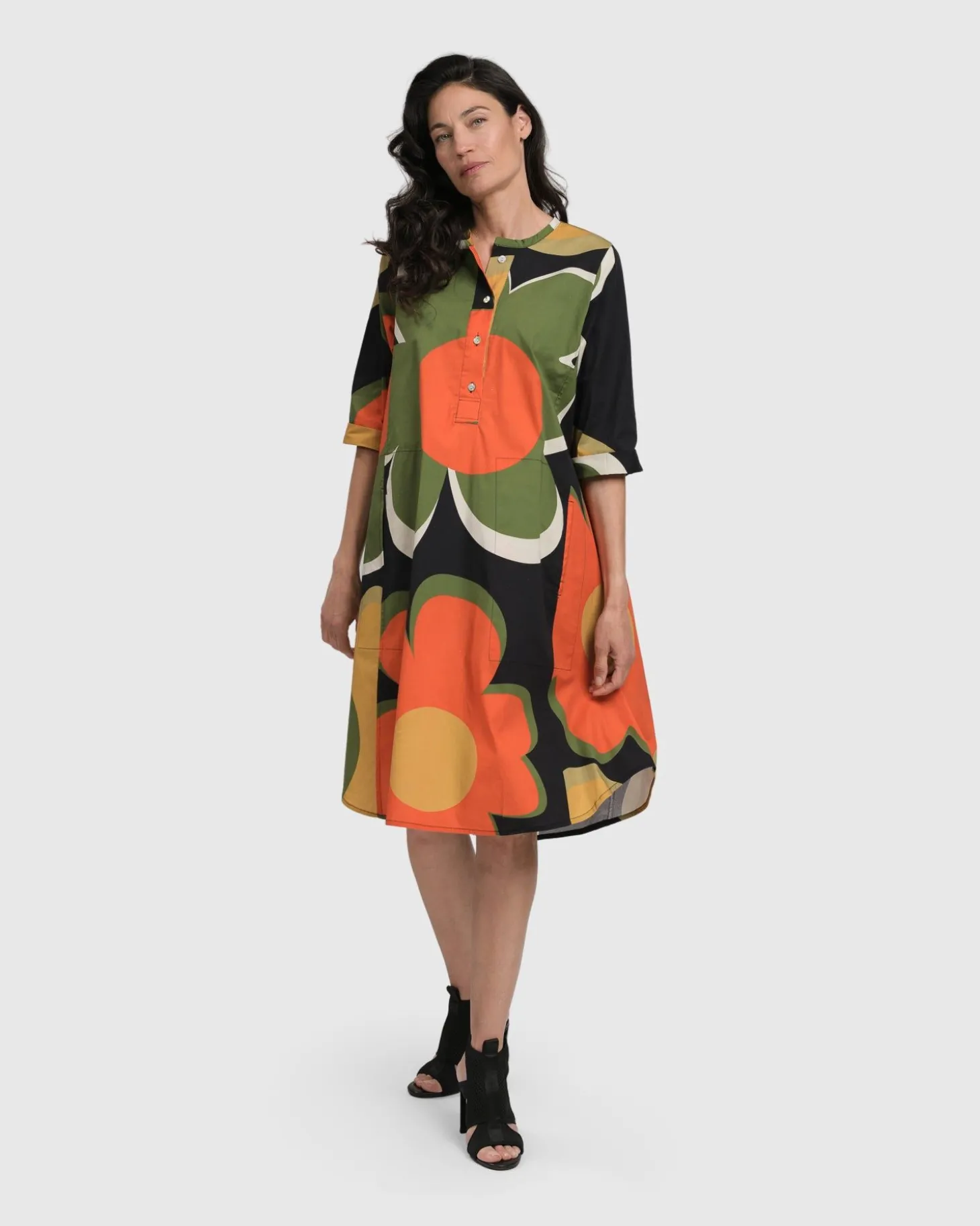Women Alembika Brenda Oversized Shirt Dress, Floral