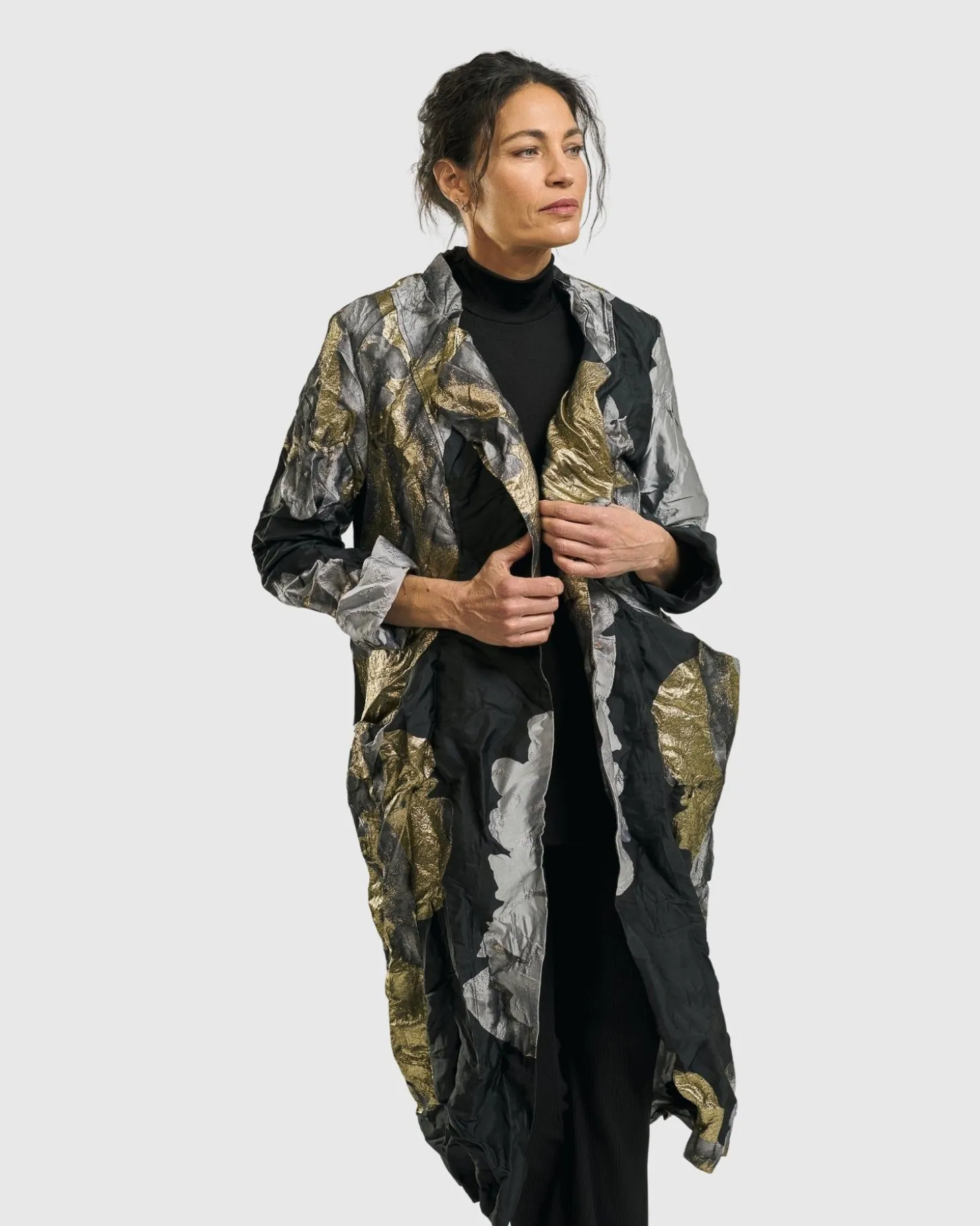 Women Alembika Byzantine Jacket, Gold