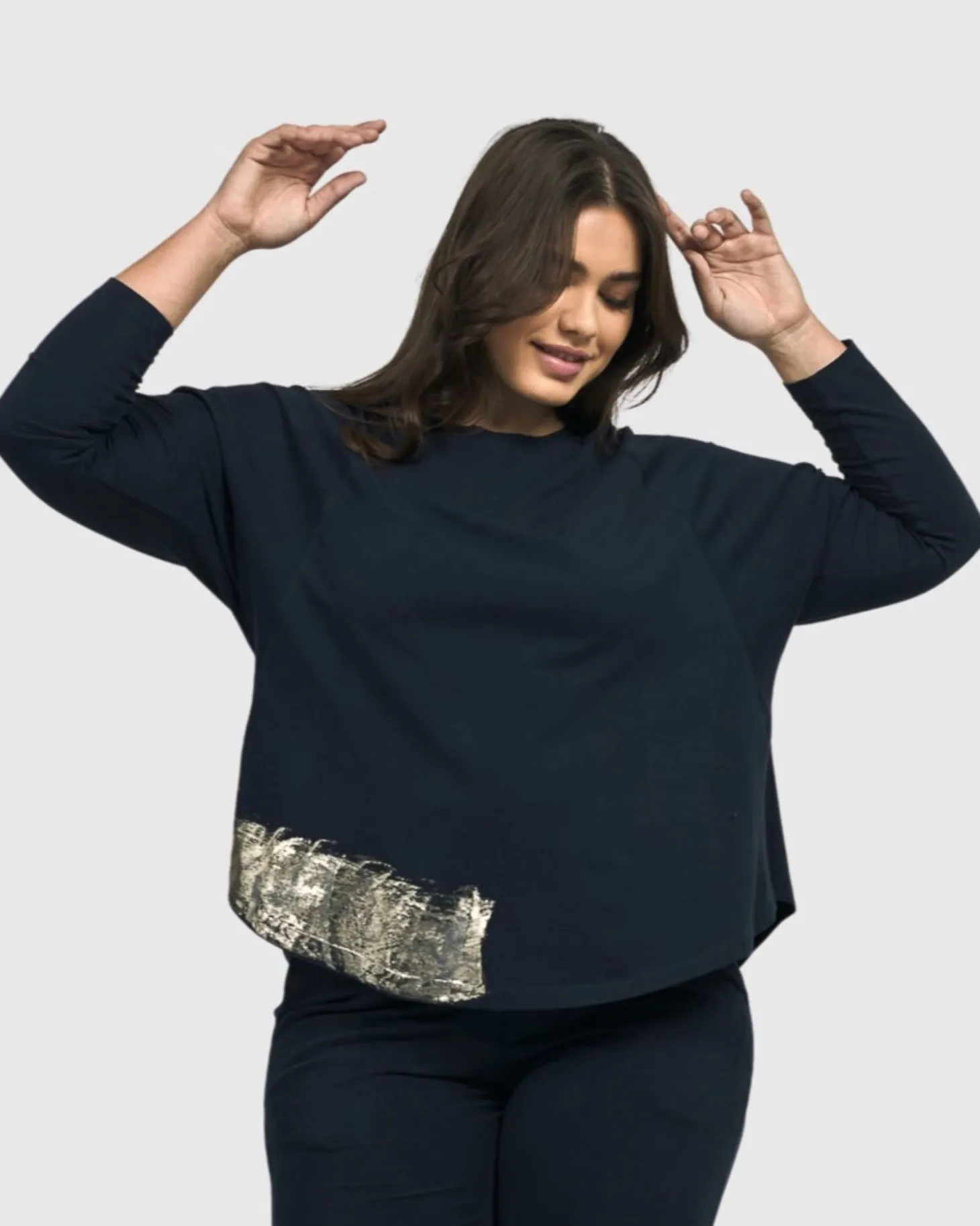 Women Alembika Calumet Relaxed Top, Navy