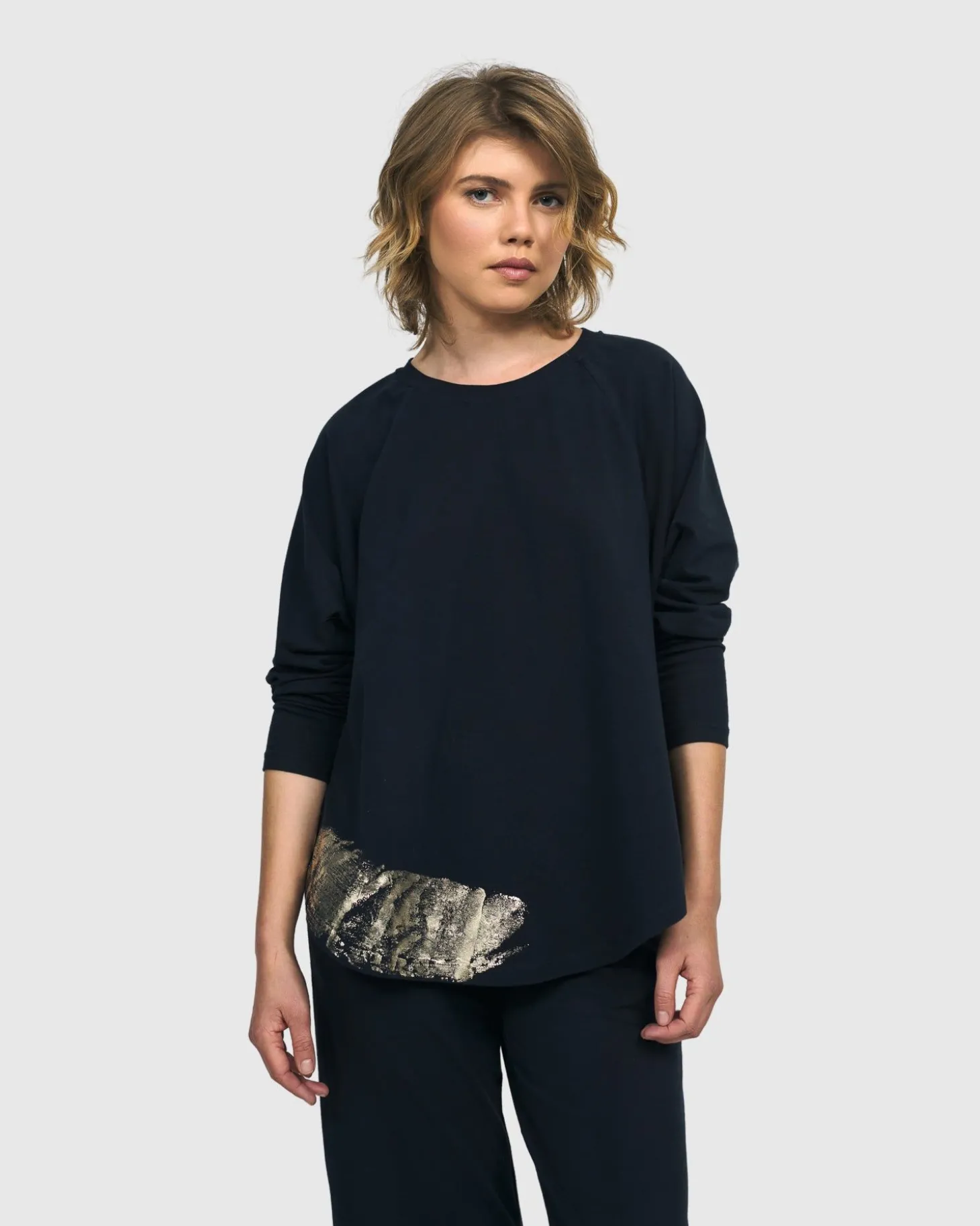 Women Alembika Calumet Relaxed Top, Navy
