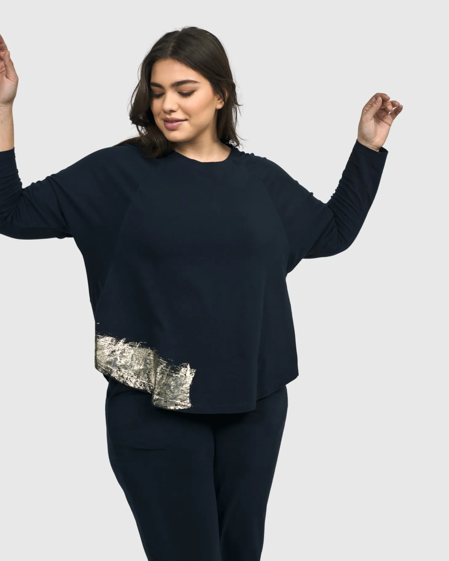 Women Alembika Calumet Relaxed Top, Navy