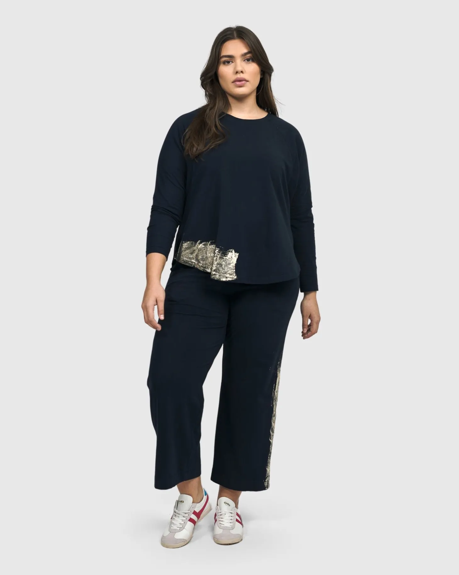 Women Alembika Calumet Relaxed Top, Navy
