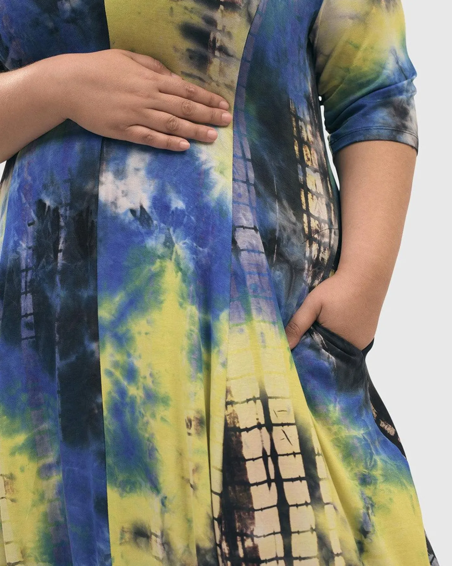 Women Alembika Carla Cocoon Midi Dress, Tie Dye