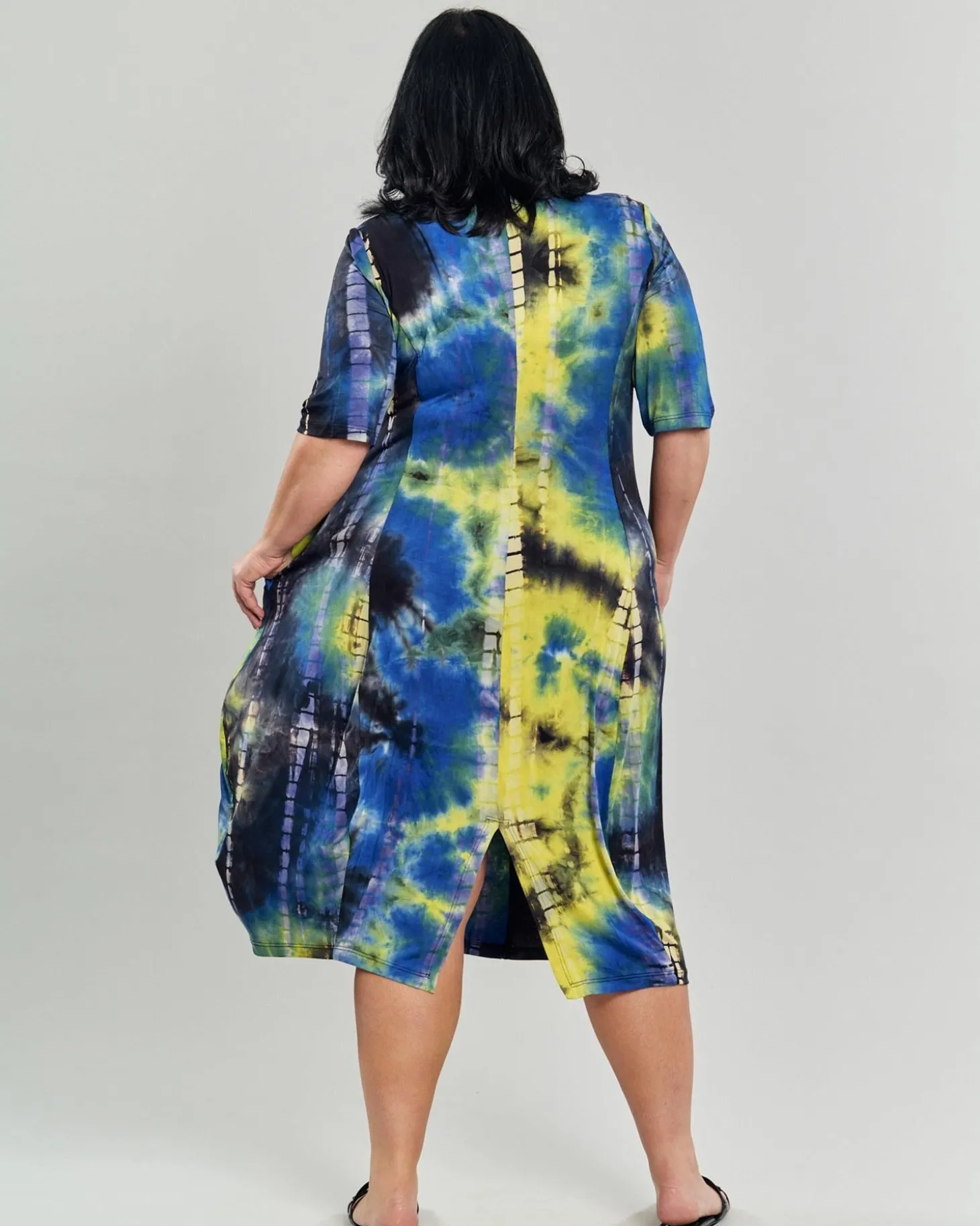 Women Alembika Carla Cocoon Midi Dress, Tie Dye