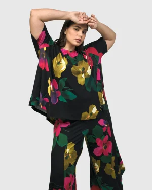Women Alembika Catalonia Trapeze Top, Garden