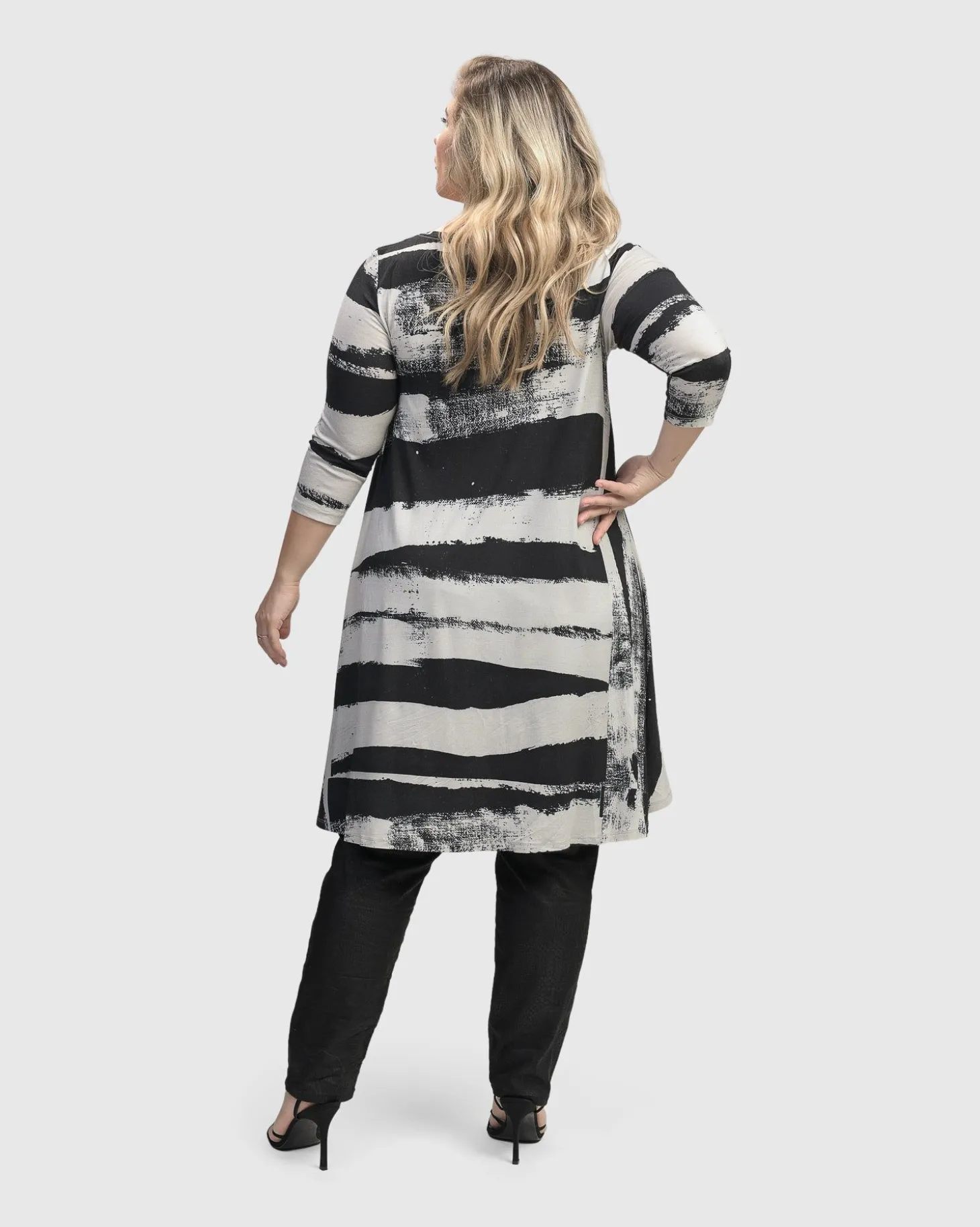 Women Alembika Charisma Swing Hi-Lo Tunic Top, Grunge
