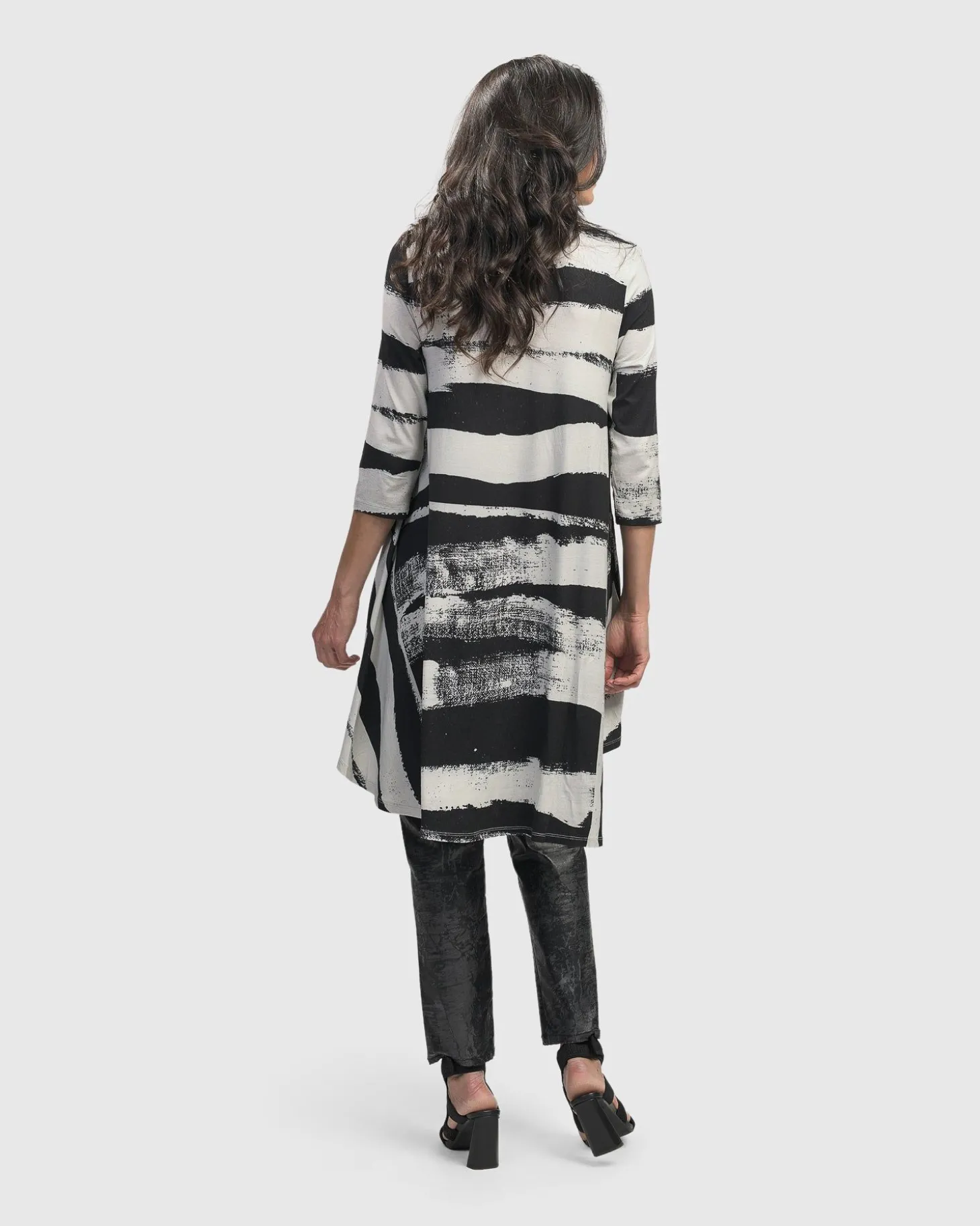 Women Alembika Charisma Swing Hi-Lo Tunic Top, Grunge