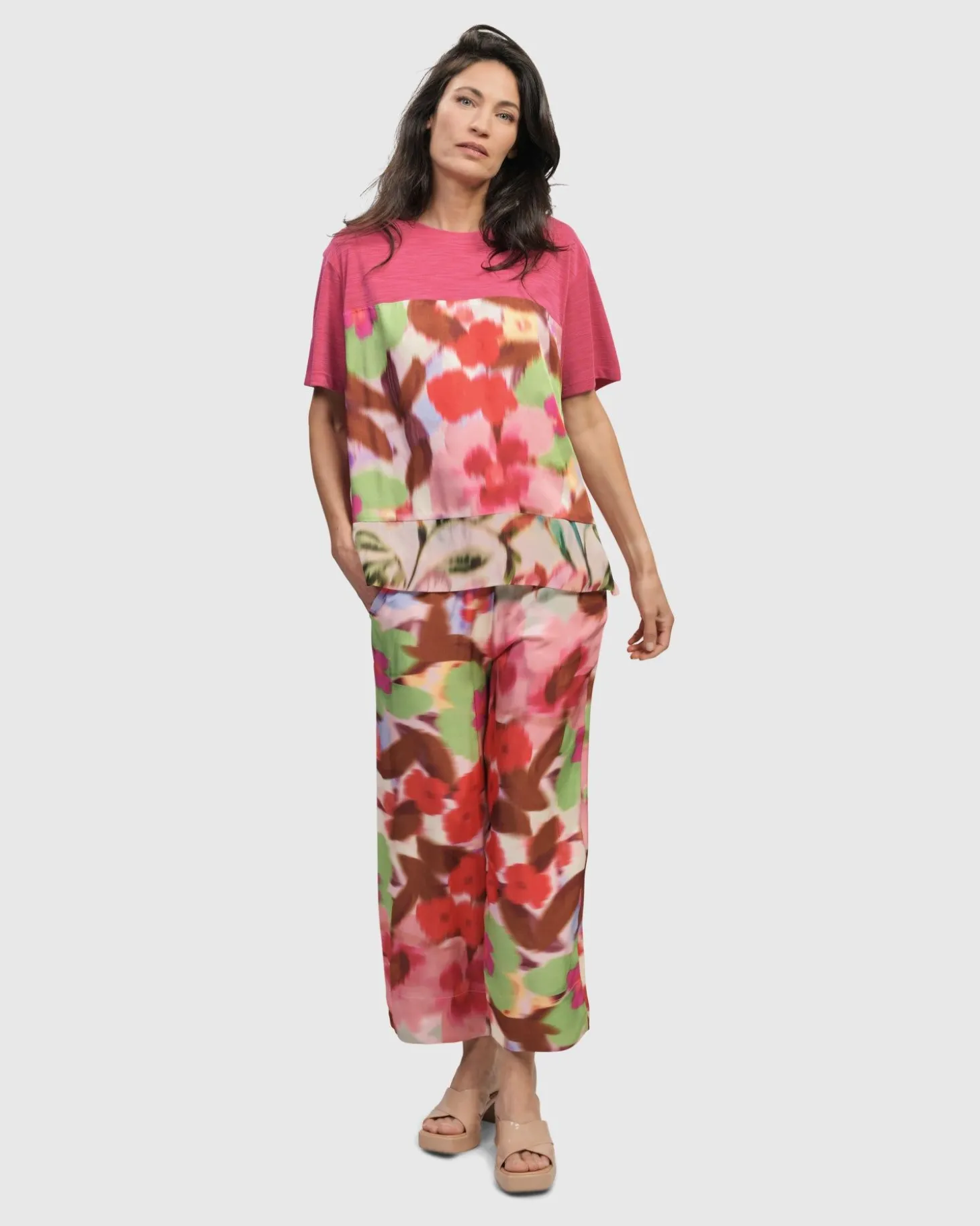 Women Alembika Cherry Blossom Tee, Blush