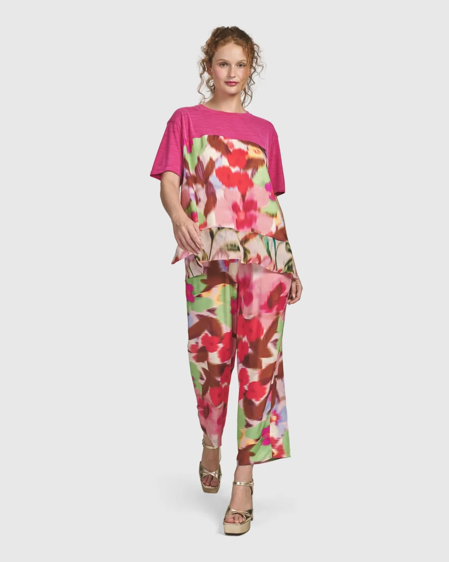 Women Alembika Cherry Blossom Tee, Blush