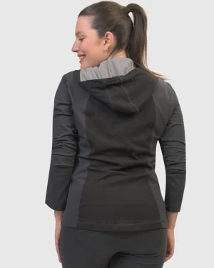 Women Alembika Chi Contour Hooded Zip Jacket, Mix
