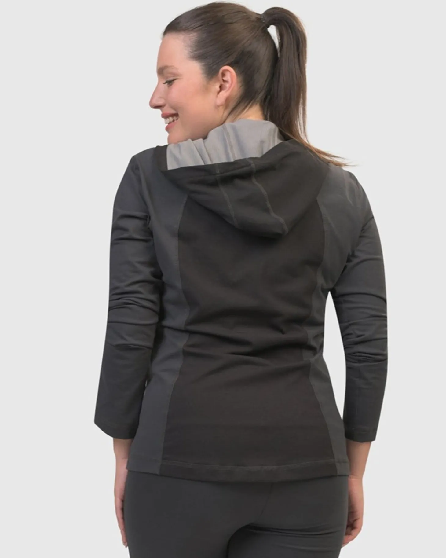 Women Alembika Chi Contour Hooded Zip Jacket, Mix