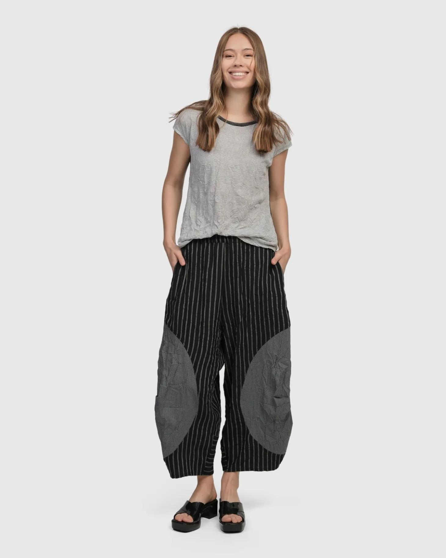 Women Alembika Circe Weekend Tee, Stripes